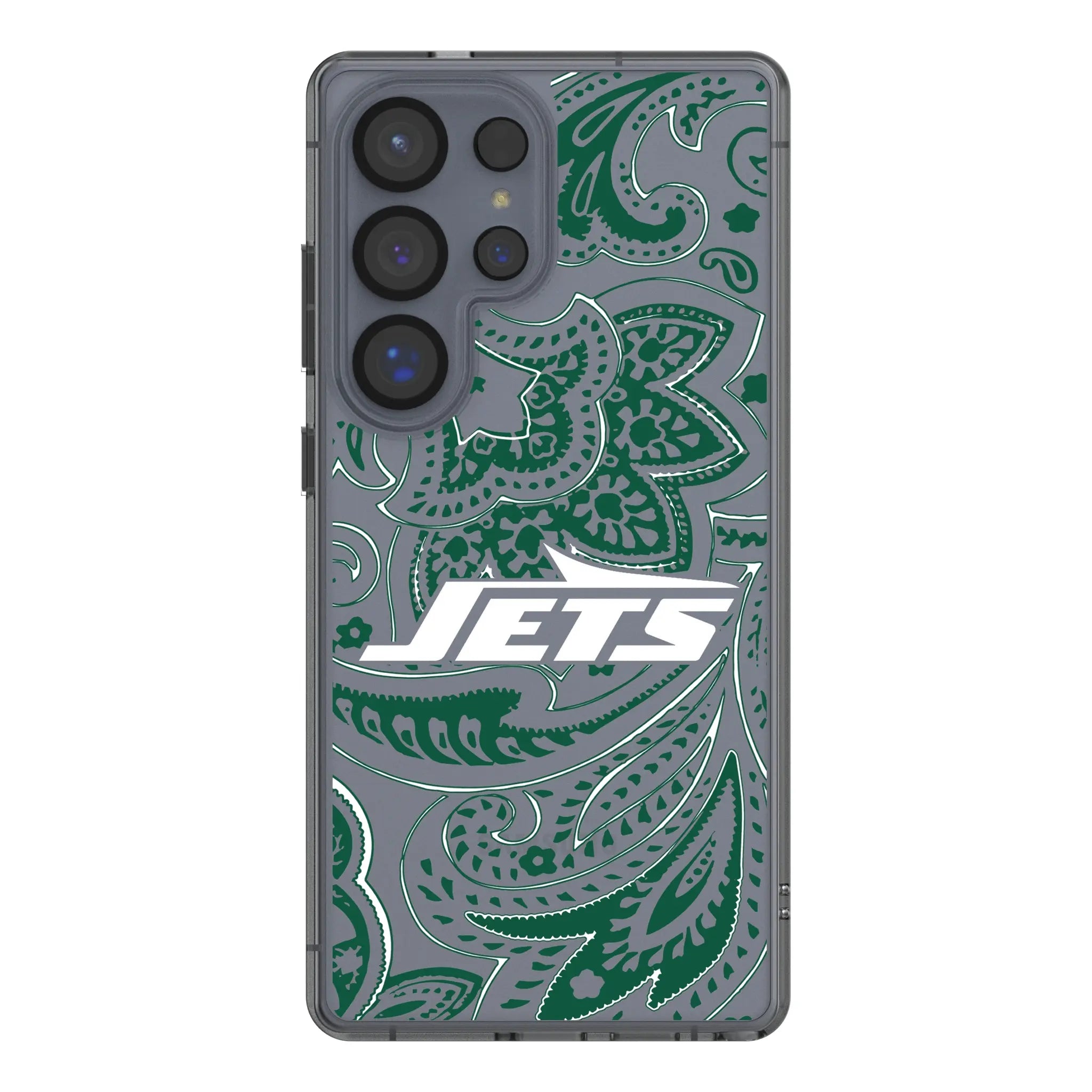 New York Jets Paisley Galaxy Clear Phone Case for Samsung Galaxy#Device_Galaxy S25 Ultra