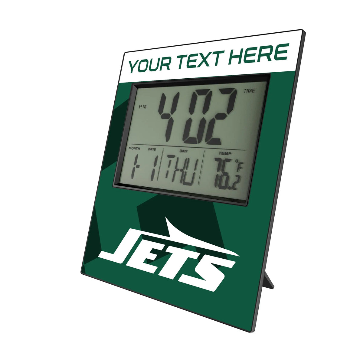 New York Jets Personalized Color Block Wall Clock