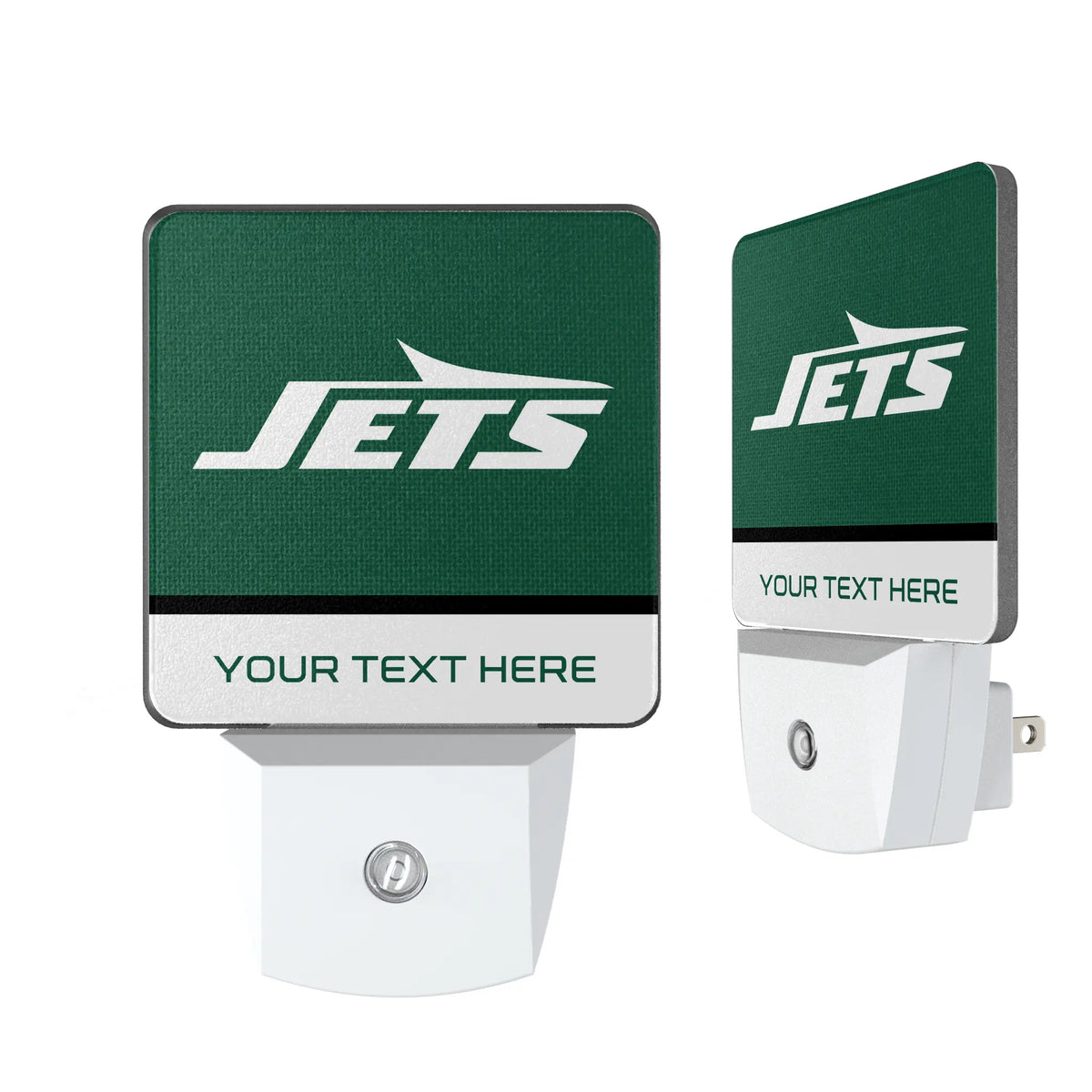 New York Jets Personalized Endzone Solid Night Light 2-Pack