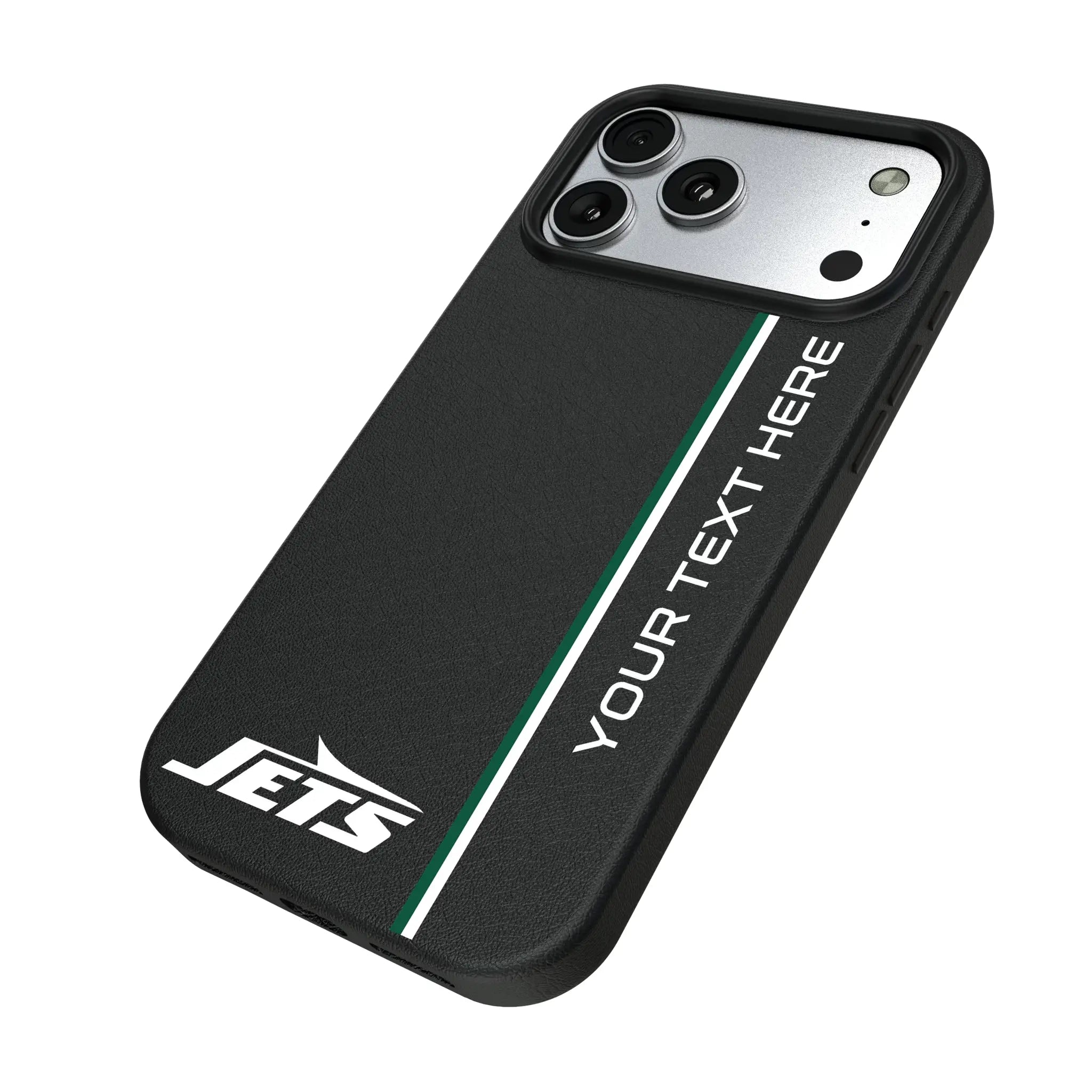 New York Jets Personalized Sidebard iPhone MagSafe Compatible Phone Case for Apple iPhone - Isometric View#Device_iPhone 17 Pro Max
