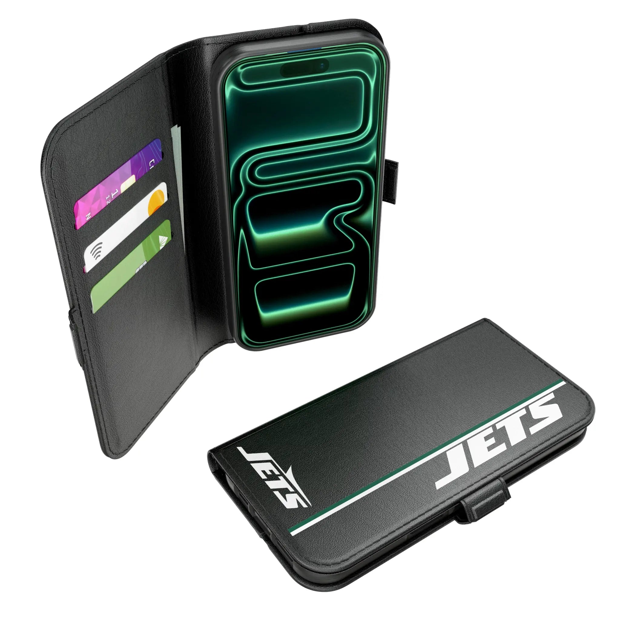 New York Jets Sidebar iPhone Folio Phone Case for Apple iPhone#Device_iPhone 17