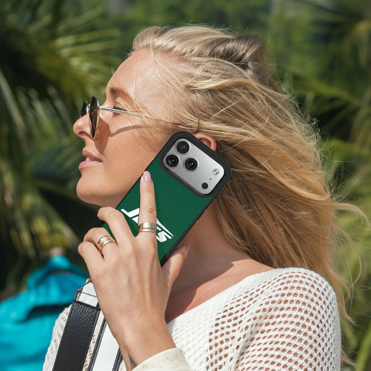 New York Jets Stripe iPhone Bump Phone Case for Apple iPhone - Lifestyle#Device_iPhone 17 Pro