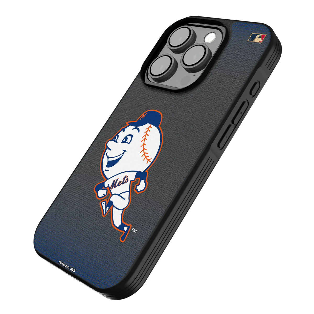 New York Mets 2014 - Cooperstown Collection Linen iPhone Bump Phone Case for Apple iPhone - Isometric View