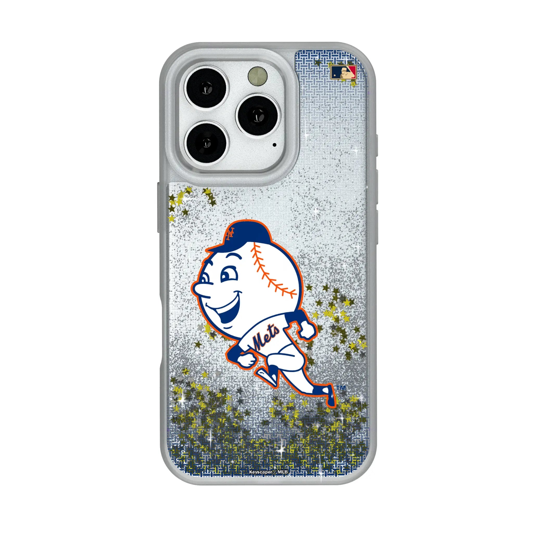 New York Mets 2014 - Cooperstown Collection Linen iPhone Glitter Phone Case for Apple iPhone