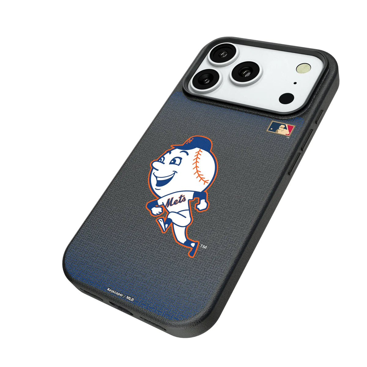 New York Mets 2014 - Cooperstown Collection Linen iPhone MagSafe Compatible Phone Case for Apple iPhone - Isometric View#Device_iPhone 18 Pro