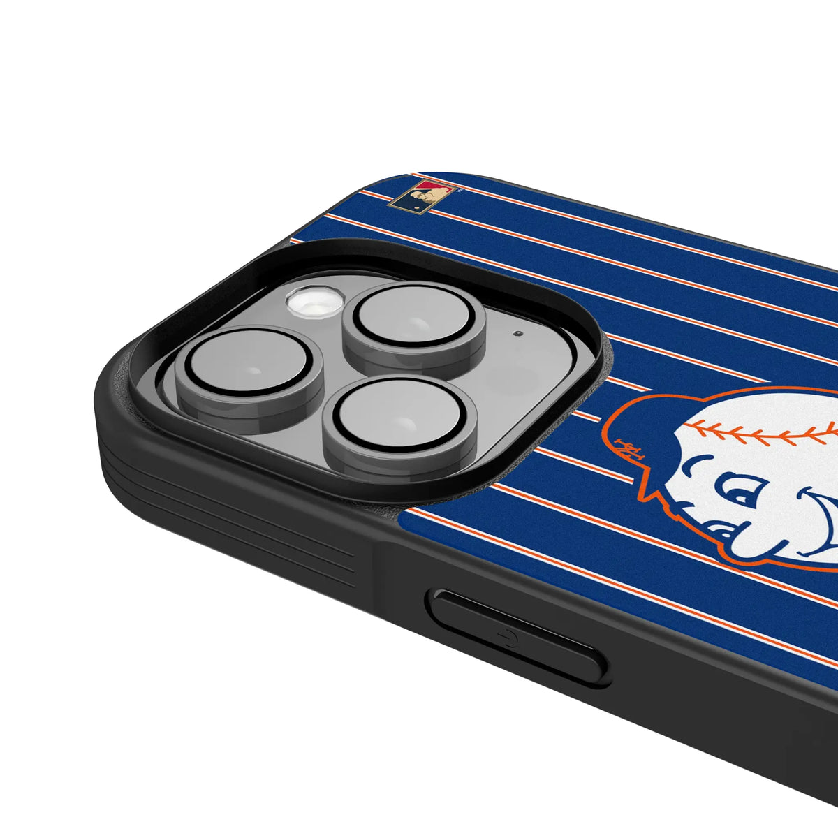 New York Mets 2014 - Cooperstown Collection Pinstripe iPhone Bump Phone Case for Apple iPhone - Detail