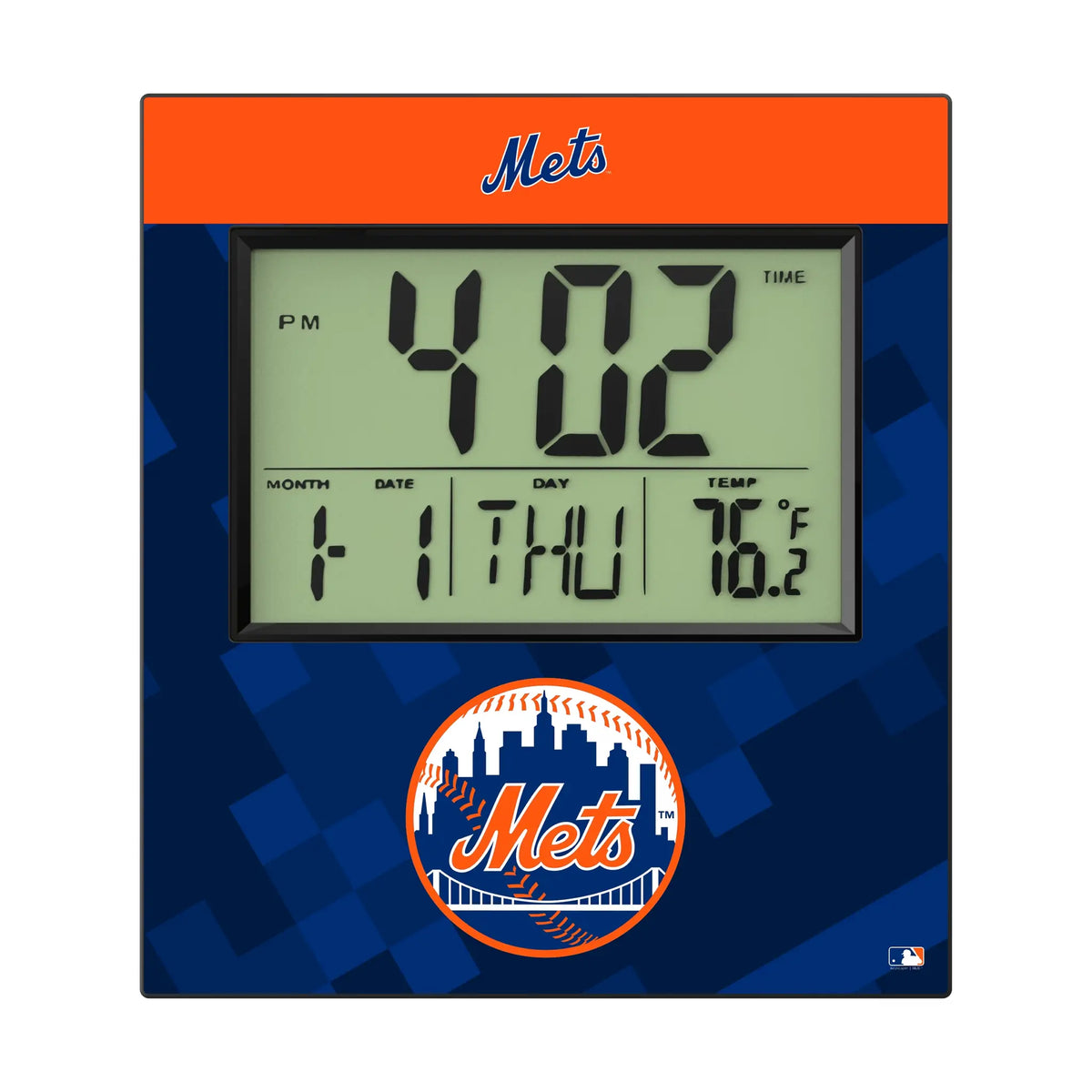 New York Mets Color Block Wall Clock