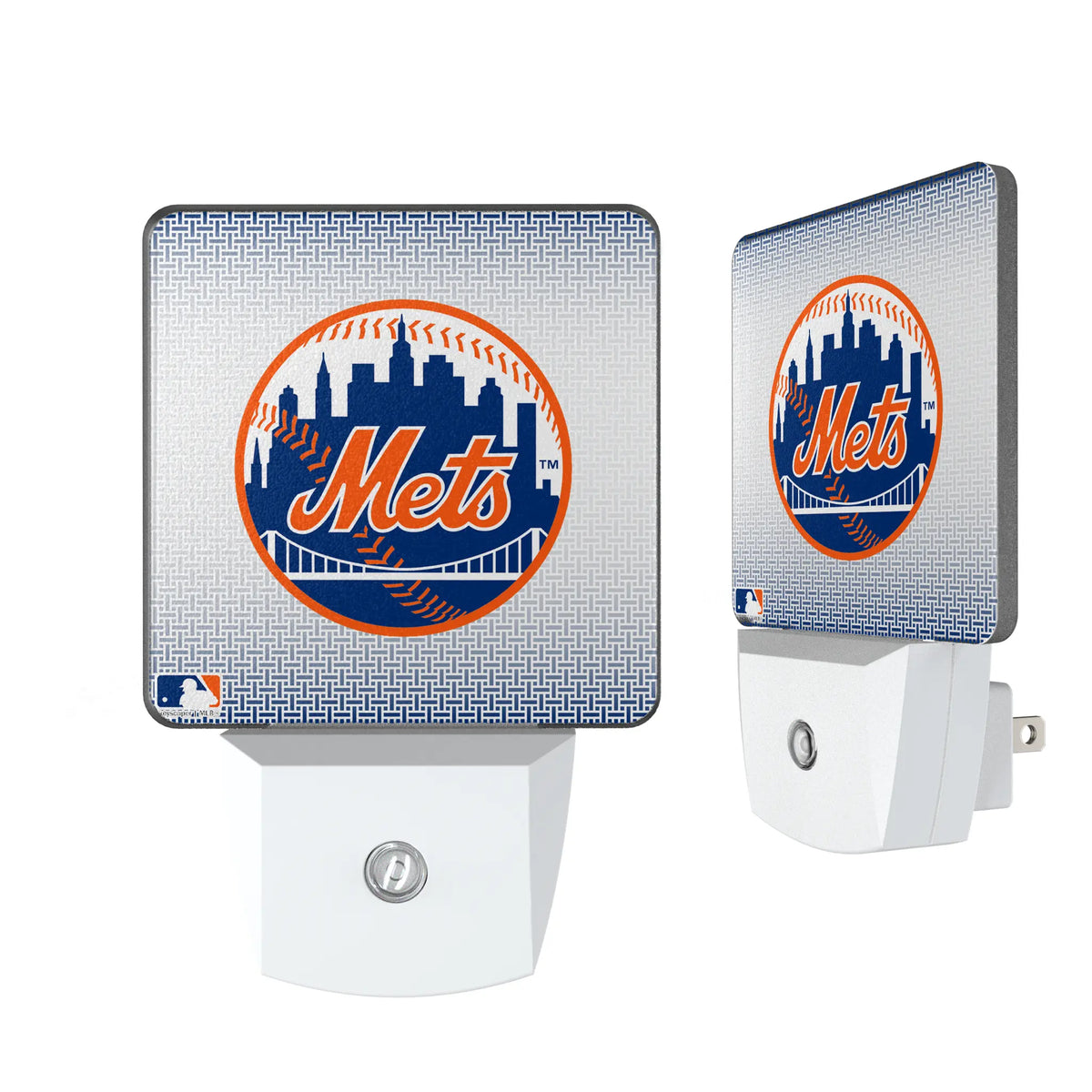 New York Mets Linen Night Light 2-Pack