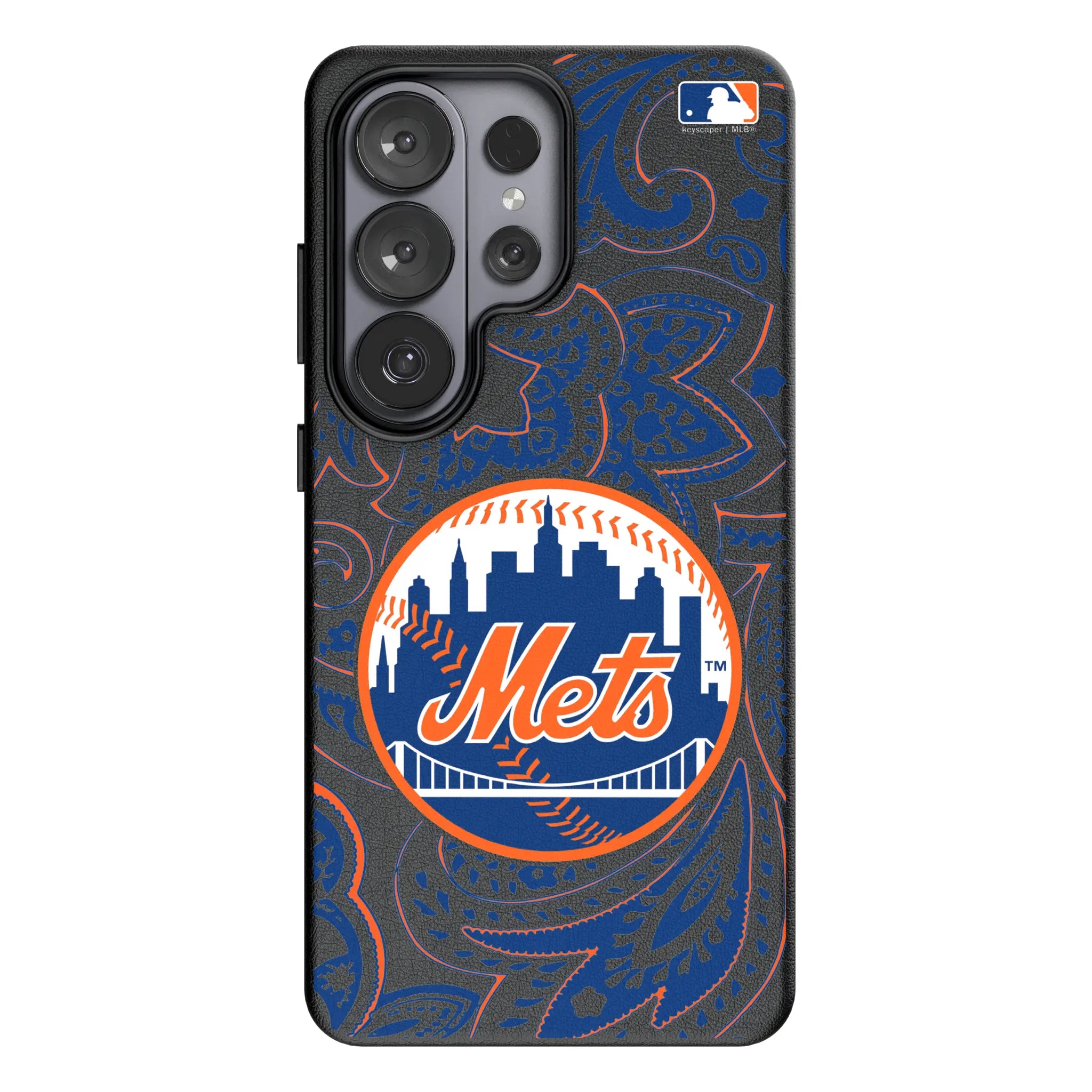 New York Mets Paisley Galaxy MagSafe Compatible Phone Case for Samsung Galaxy#Device_Galaxy S26 Ultra