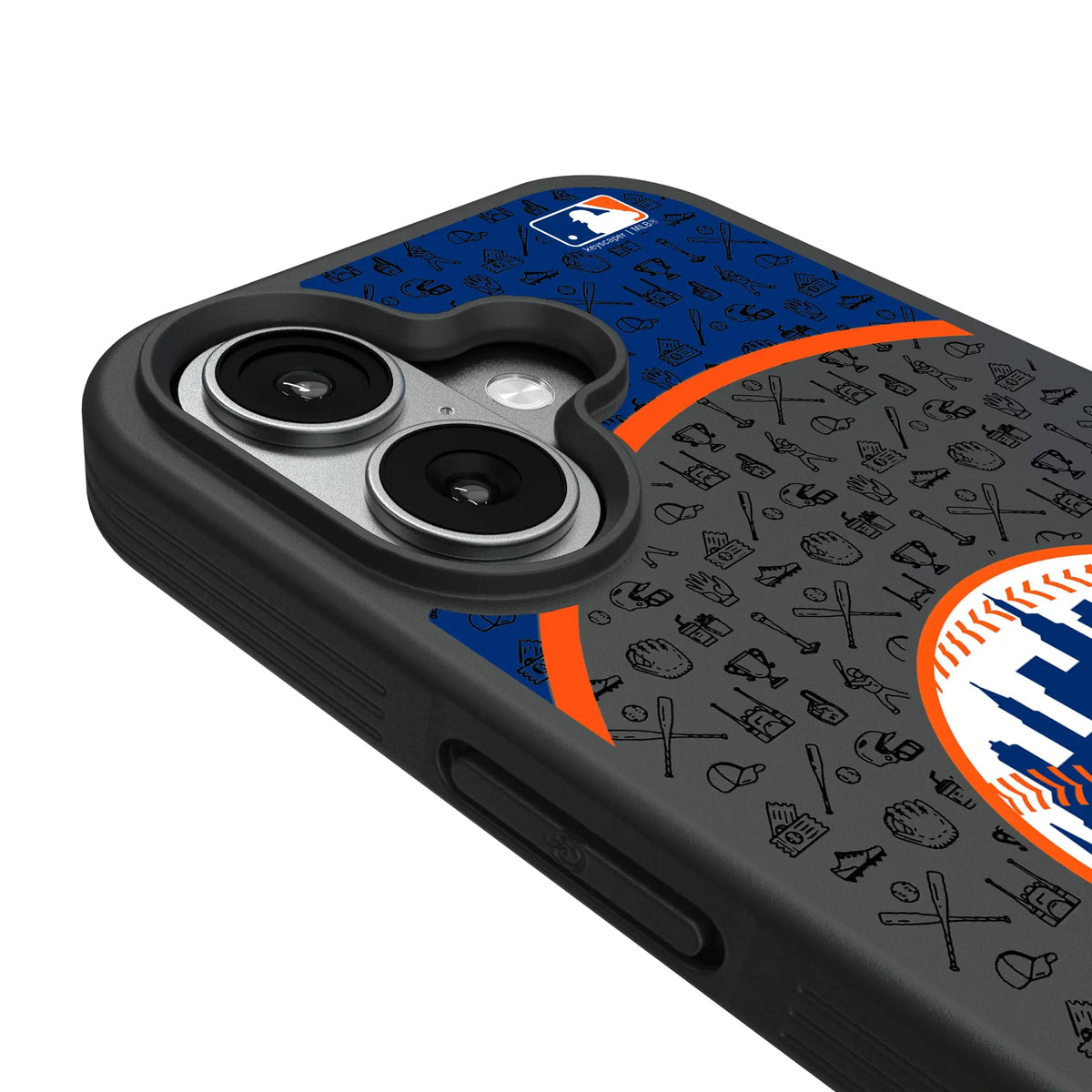 New York Mets Personalized Circle iPhone Bump Phone Case for Apple iPhone - Detail#Device_iPhone 17