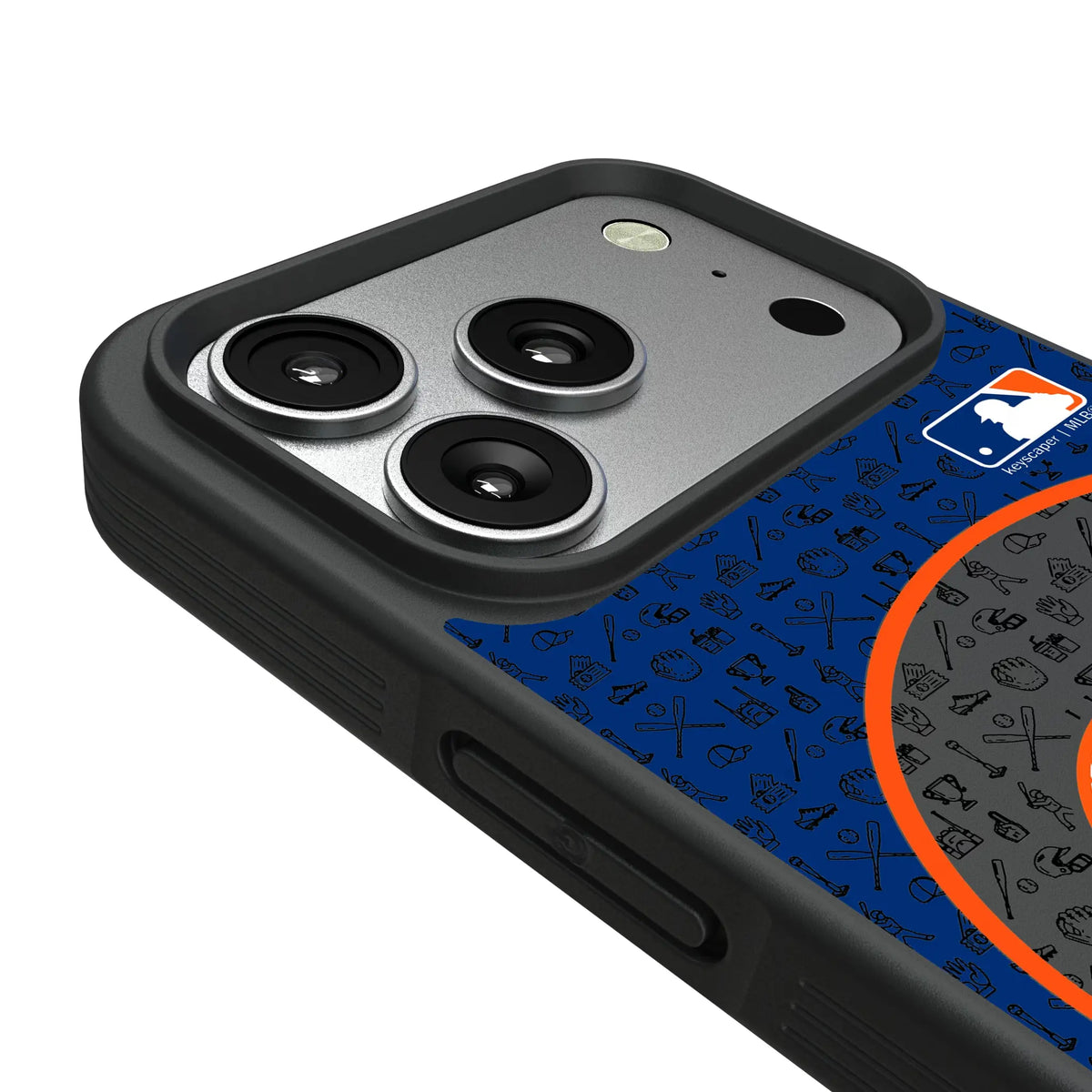 New York Mets Personalized Circle iPhone Bump Phone Case for Apple iPhone - Detail#Device_iPhone 17 Pro