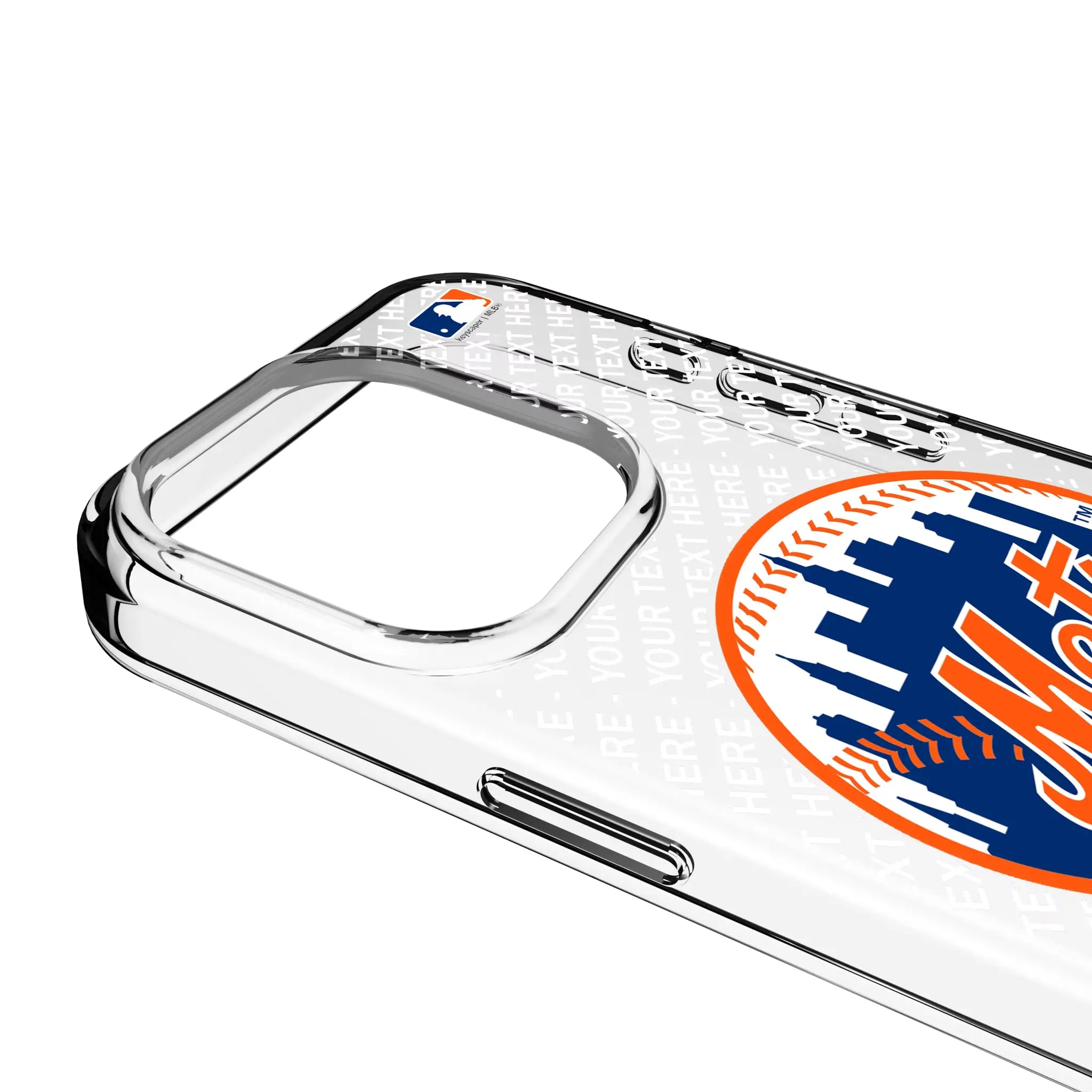 New York Mets Personalized EndZone Plus iPhone Clear Phone Case for Apple iPhone - Detail