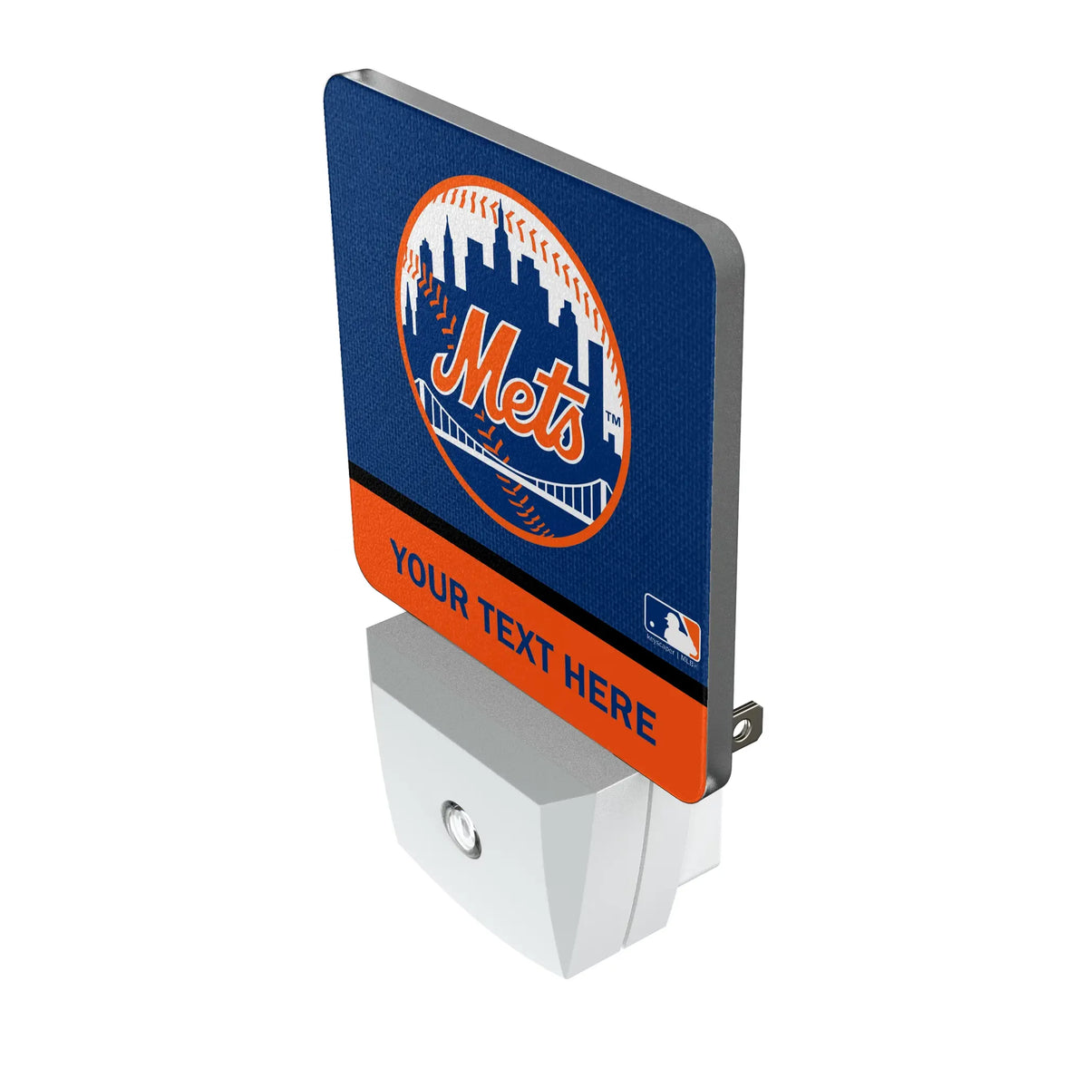 New York Mets Personalized Endzone Solid Night Light 2-Pack - Isometric View