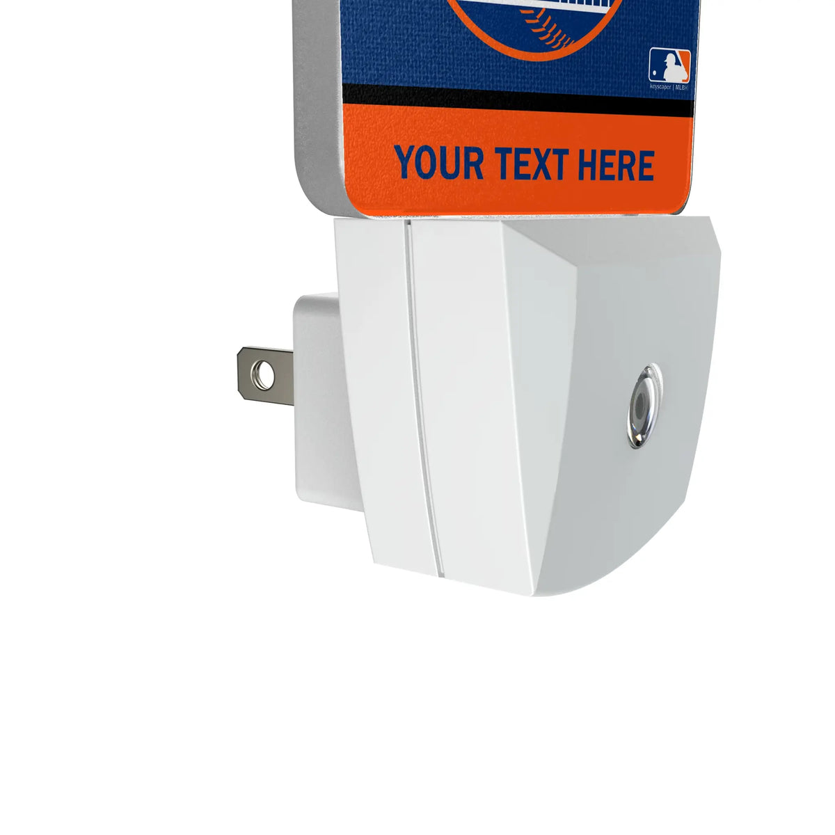 New York Mets Personalized Endzone Solid Night Light 2-Pack - Detail