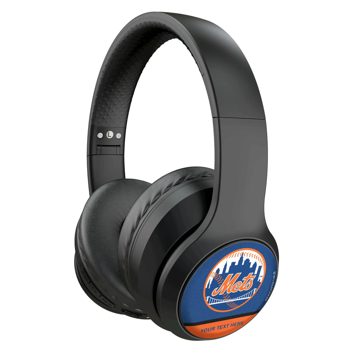 New York Mets Personalized Endzone Solid Wireless Over-Ear Headphones With Case