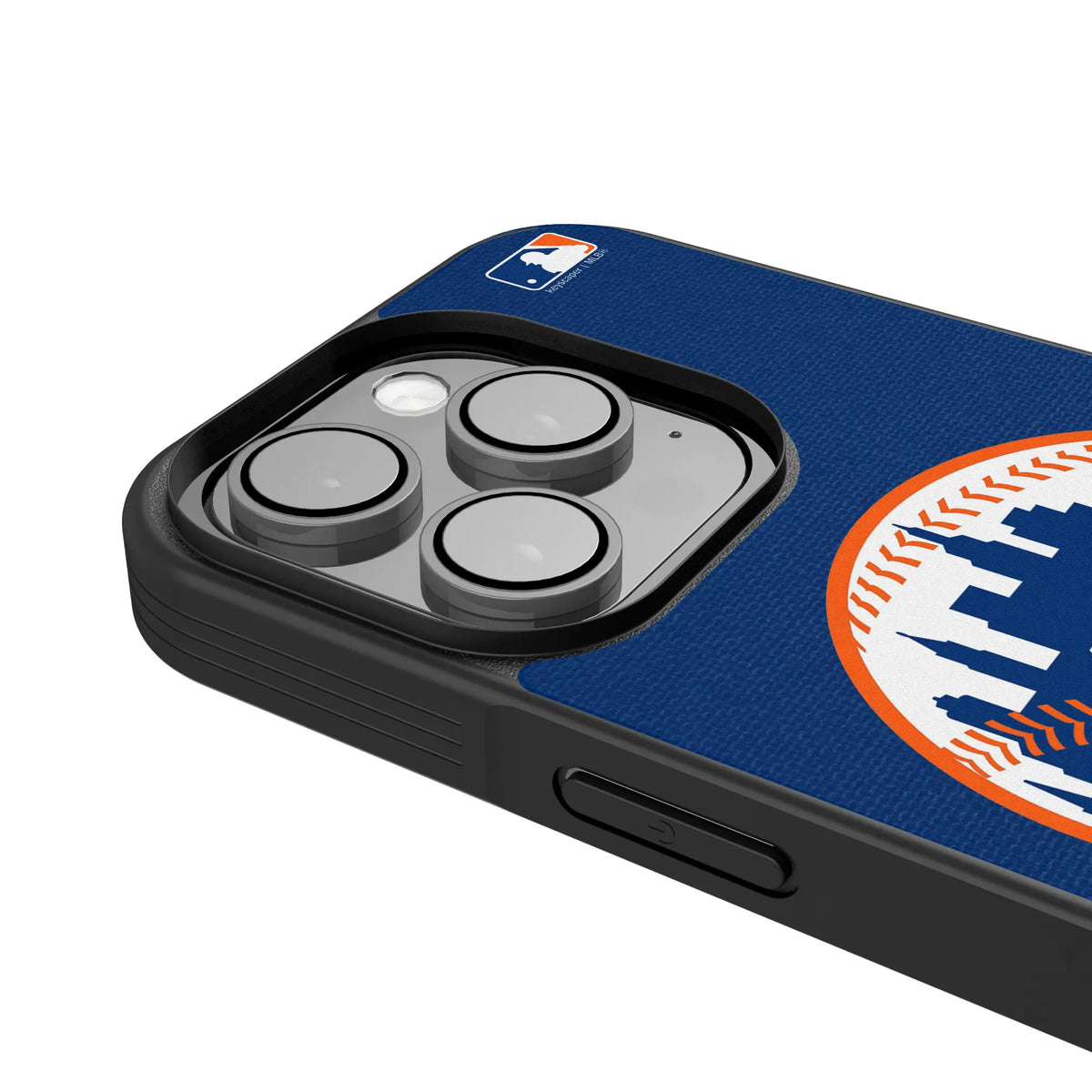 New York Mets Personalized Stripe iPhone Bump Phone Case for Apple iPhone - Detail