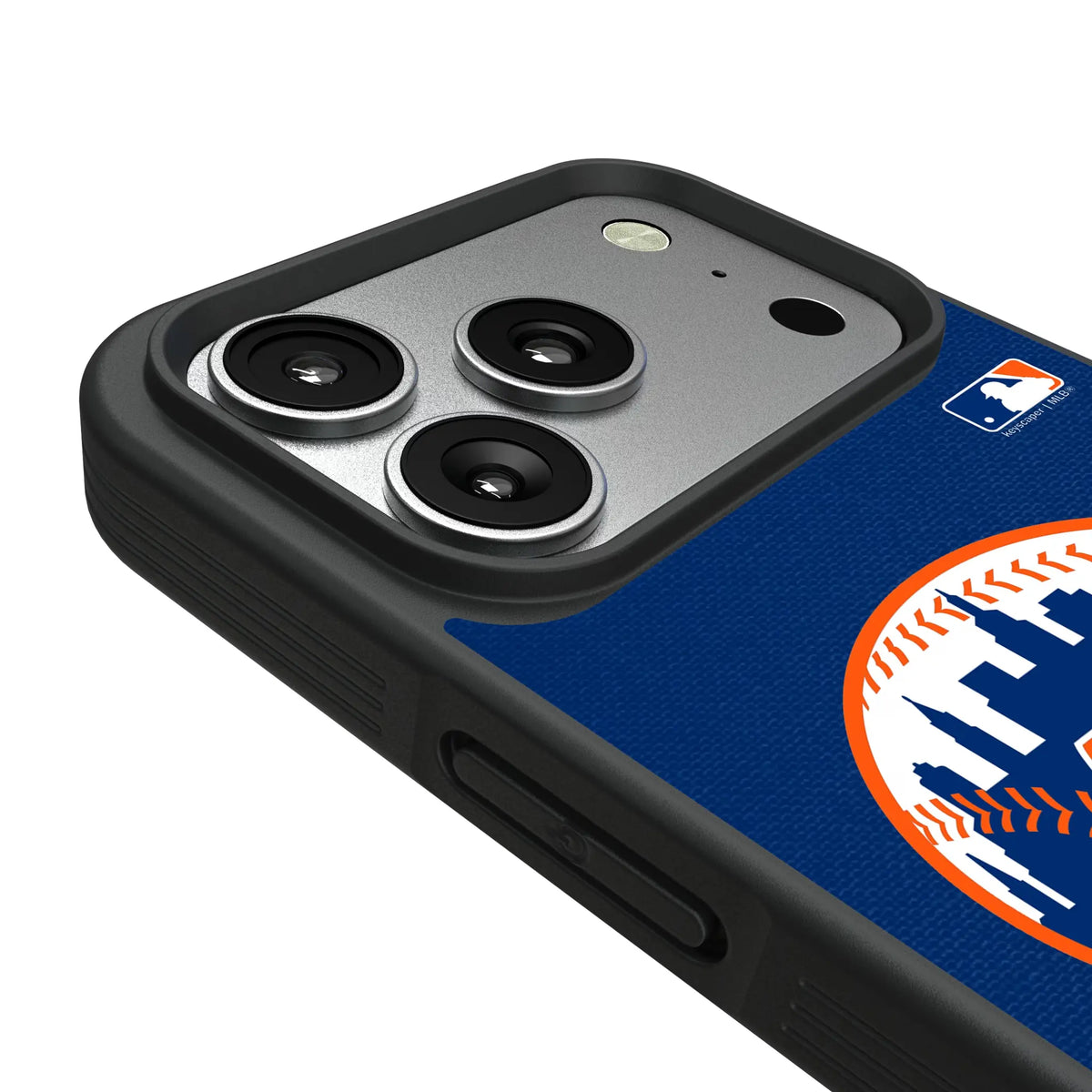 New York Mets Personalized Stripe iPhone Bump Phone Case for Apple iPhone - Detail#Device_iPhone 17 Pro