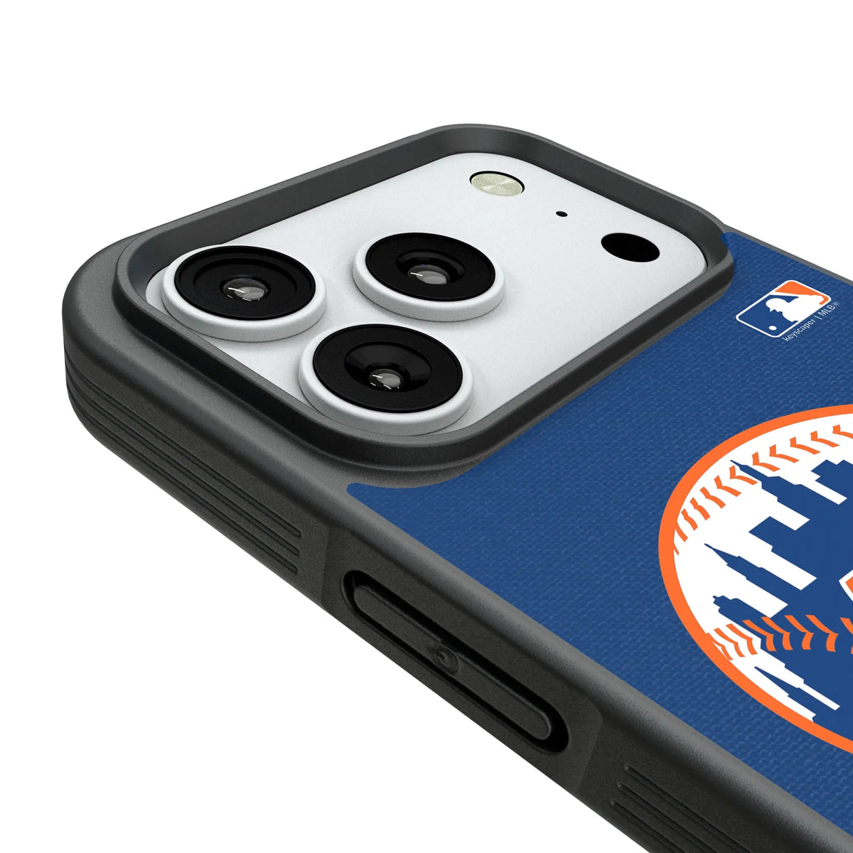 New York Mets Personalized Stripe iPhone Bump Phone Case for Apple iPhone - Detail#Device_iPhone 18 Pro