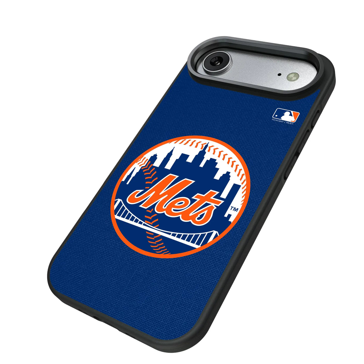 New York Mets Solid iPhone Bump Phone Case for Apple iPhone - Isometric View#Device_iPhone Air