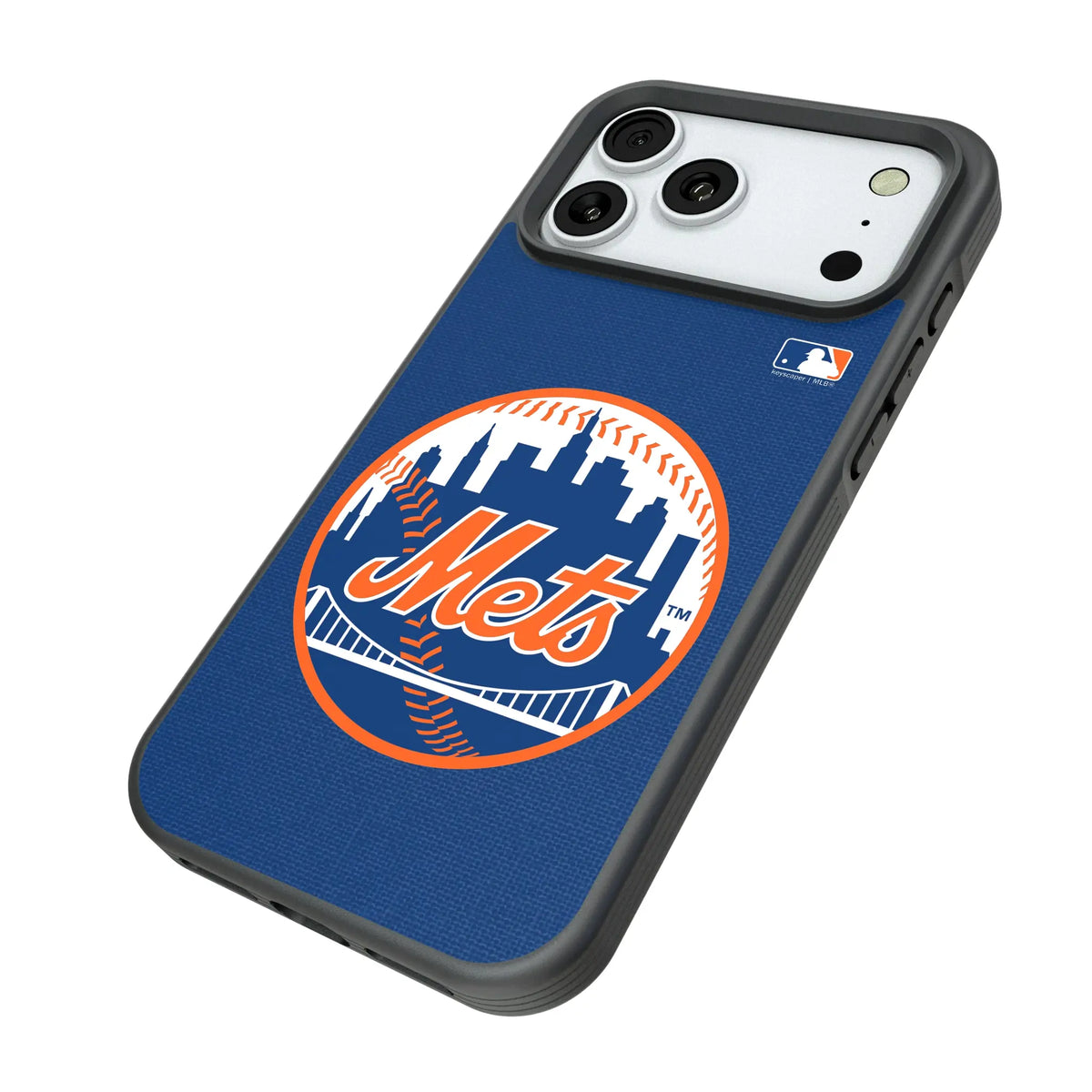 New York Mets Solid iPhone Bump Phone Case for Apple iPhone - Isometric View#Device_iPhone 18 Pro Max