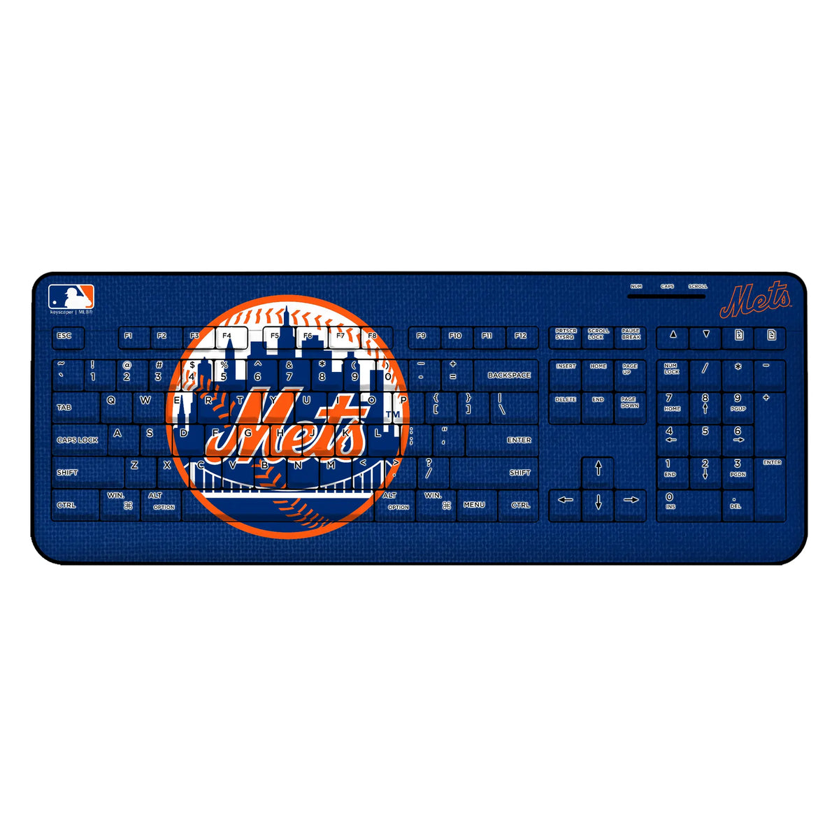 New York Mets Solid Wireless USB Keyboard