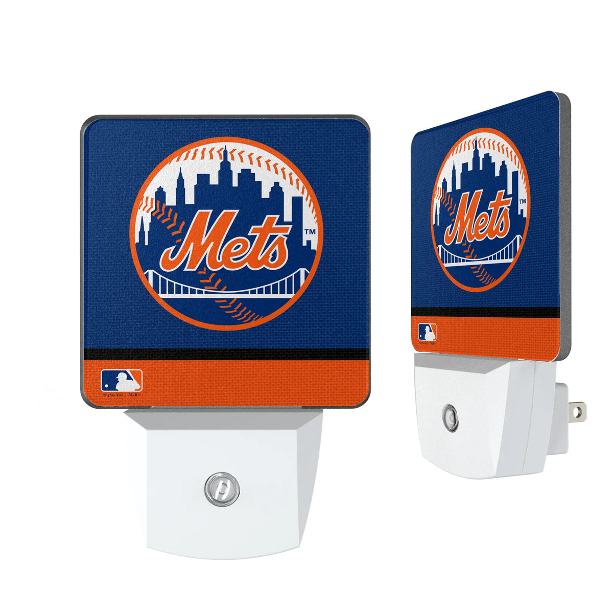 New York Mets Stripe Night Light 2-Pack