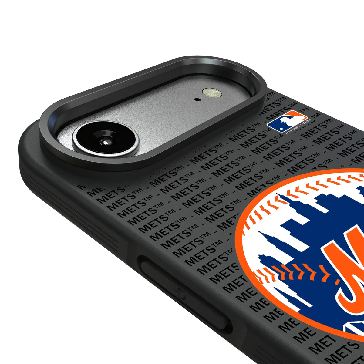 New York Mets Text Backdrop iPhone Bump Phone Case for Apple iPhone - Detail#Device_iPhone Air