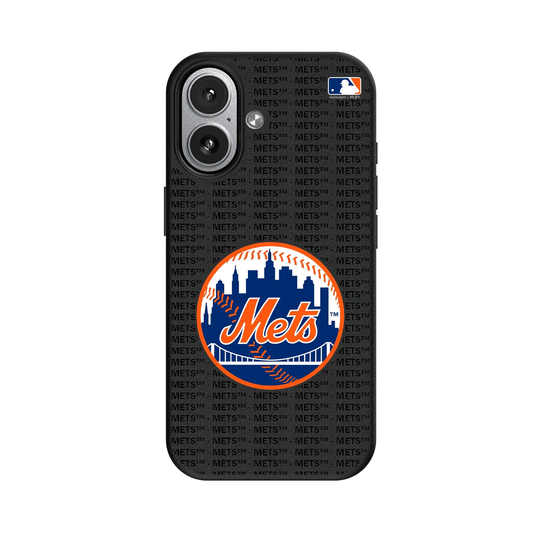 New York Mets Text Backdrop iPhone MagSafe Compatible Phone Case for Apple iPhone#Device_iPhone 17