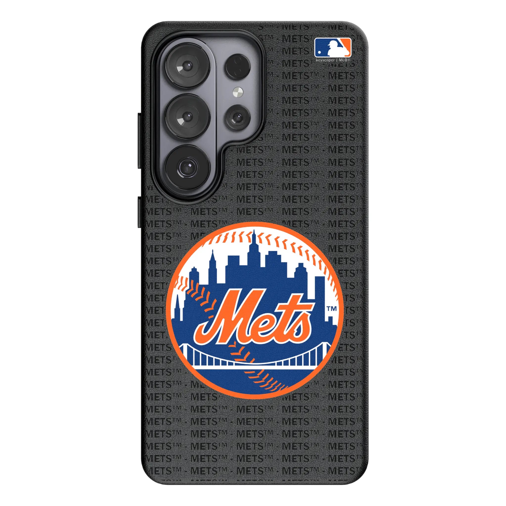 New York Mets Text Backdrop Galaxy MagSafe Compatible Phone Case for Samsung Galaxy#Device_Galaxy S26 Ultra