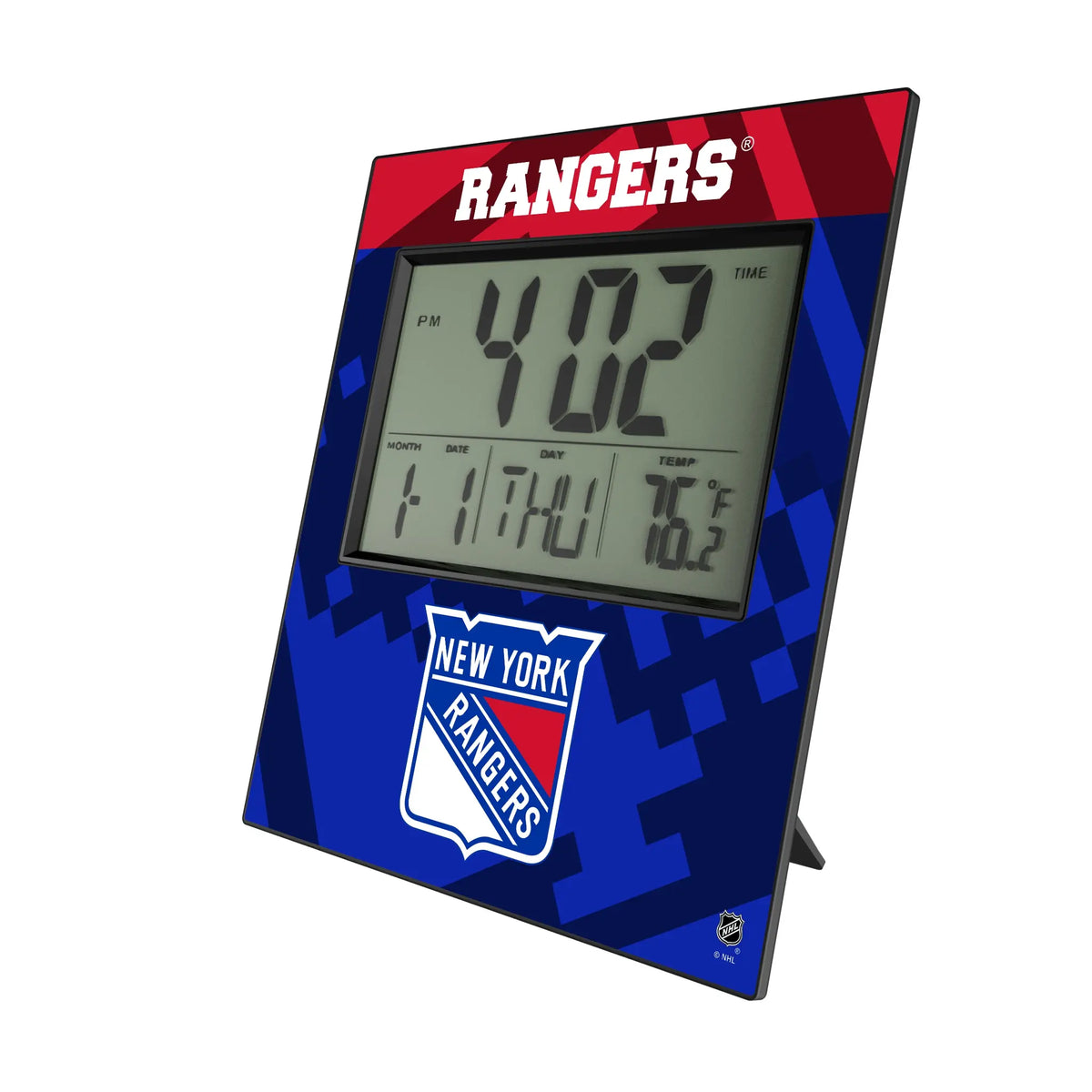 New York Rangers Color Block Wall Clock