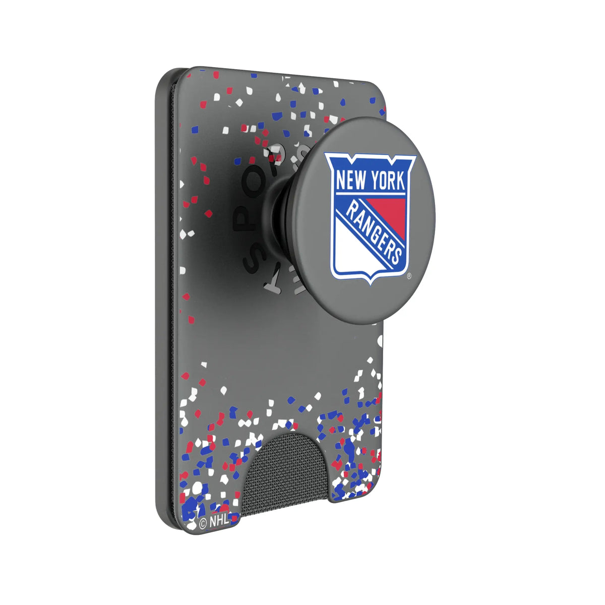New York Rangers Confetti Popsockets Wallet Magnetic
