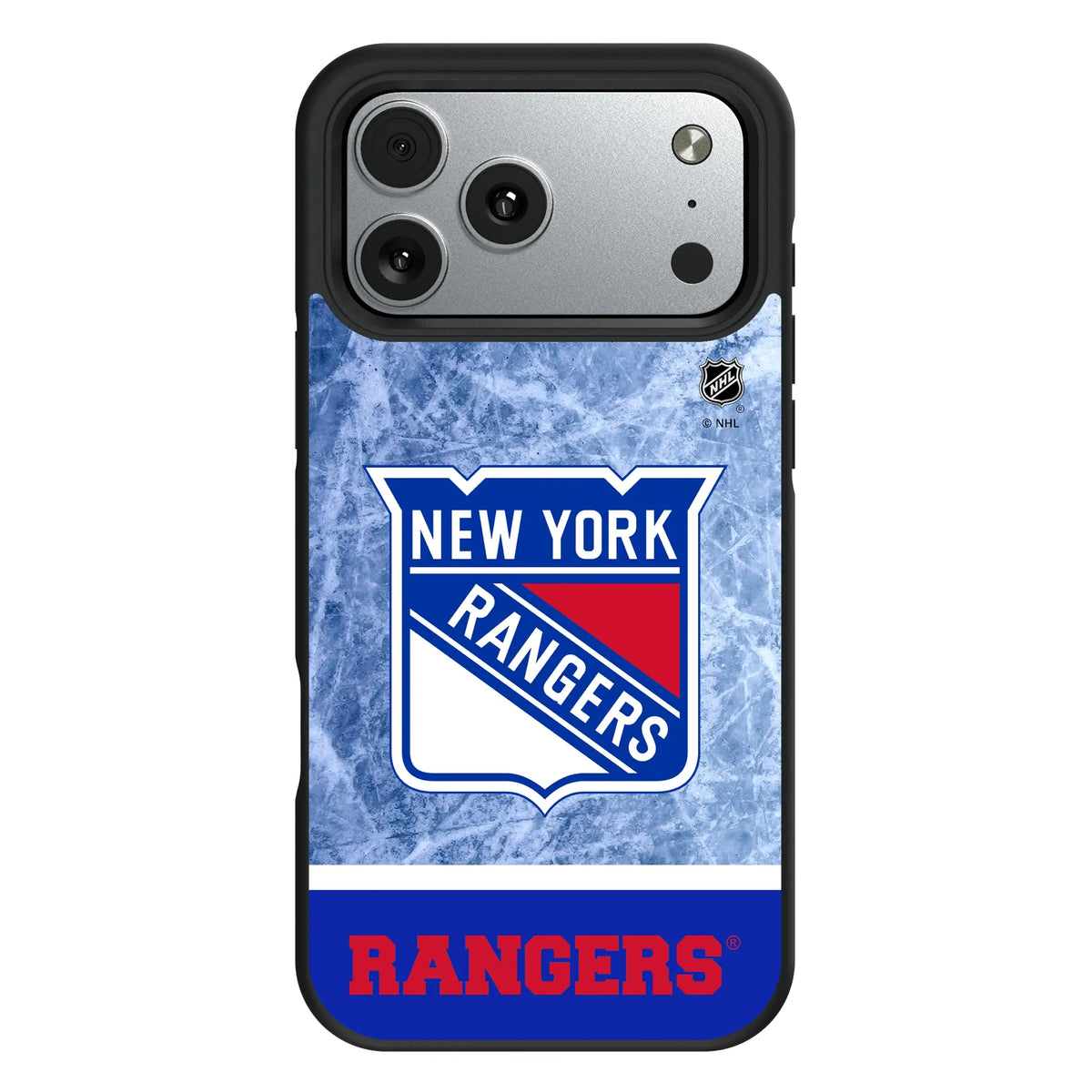 New York Rangers Ice Wordmark iPhone Bump Phone Case for Apple iPhone#Device_iPhone 17 Pro Max