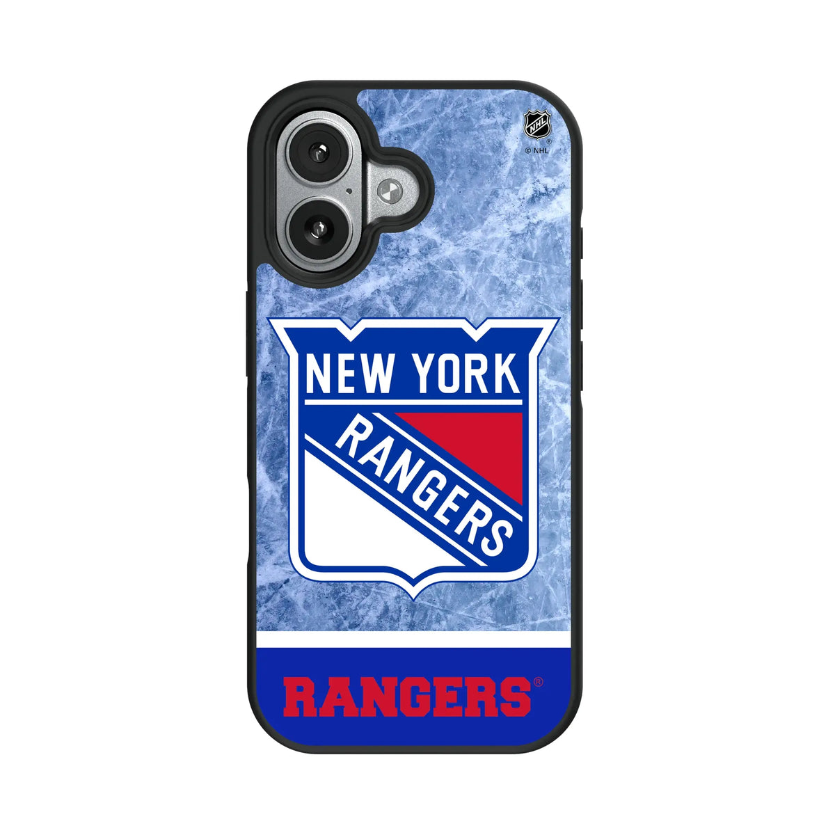 New York Rangers Ice Wordmark iPhone Bump Phone Case for Apple iPhone#Device_iPhone 17