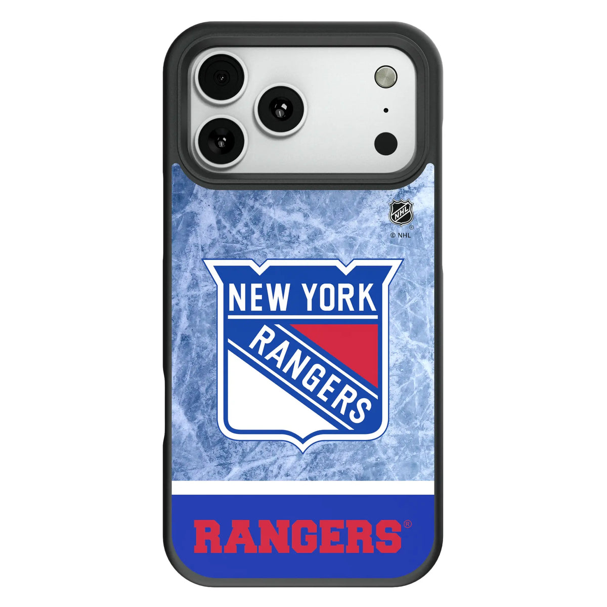 New York Rangers Ice Wordmark Bump Phone Case for Apple iPhone