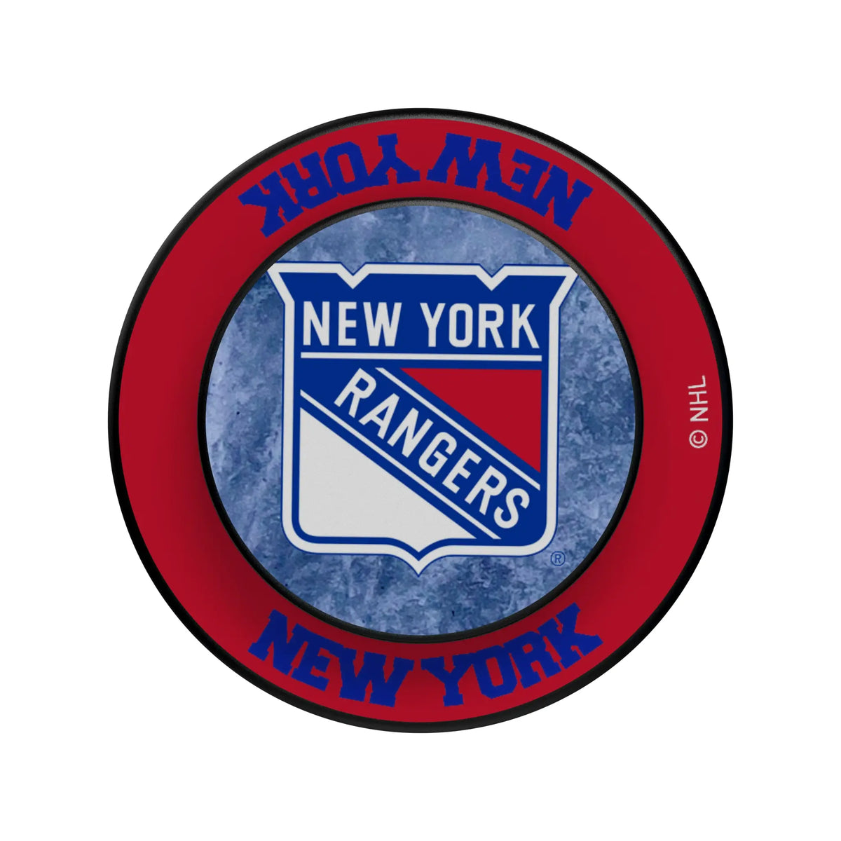 New York Rangers Ice Wordmark Popsockets Round Magnetic