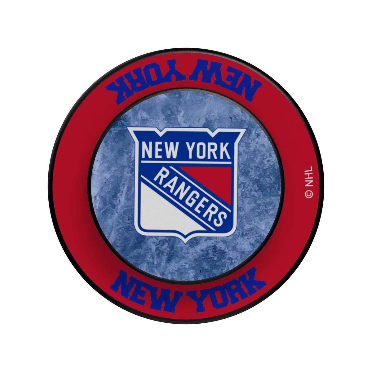 New York Rangers Ice Wordmark Popsockets Round Magnetic