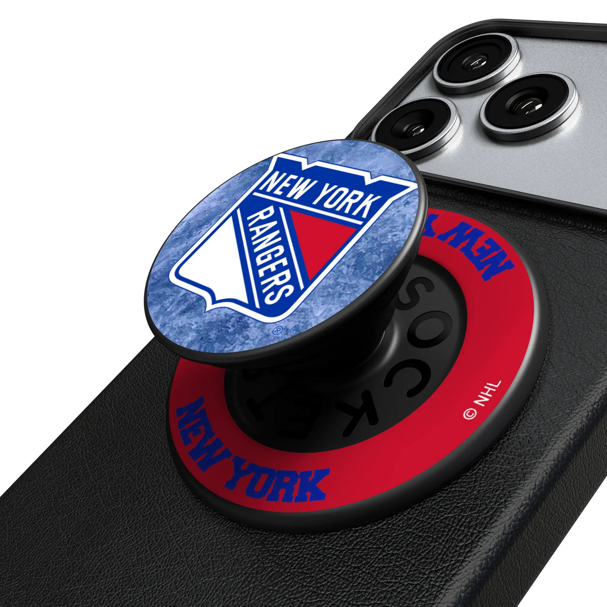 New York Rangers Ice Wordmark Popsockets Round Magnetic