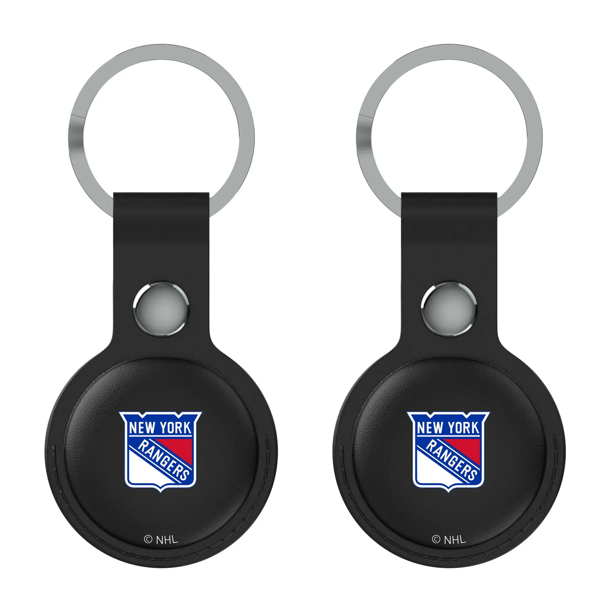 New York Rangers Insignia AirTag Black Airtag Holder 2-Pack