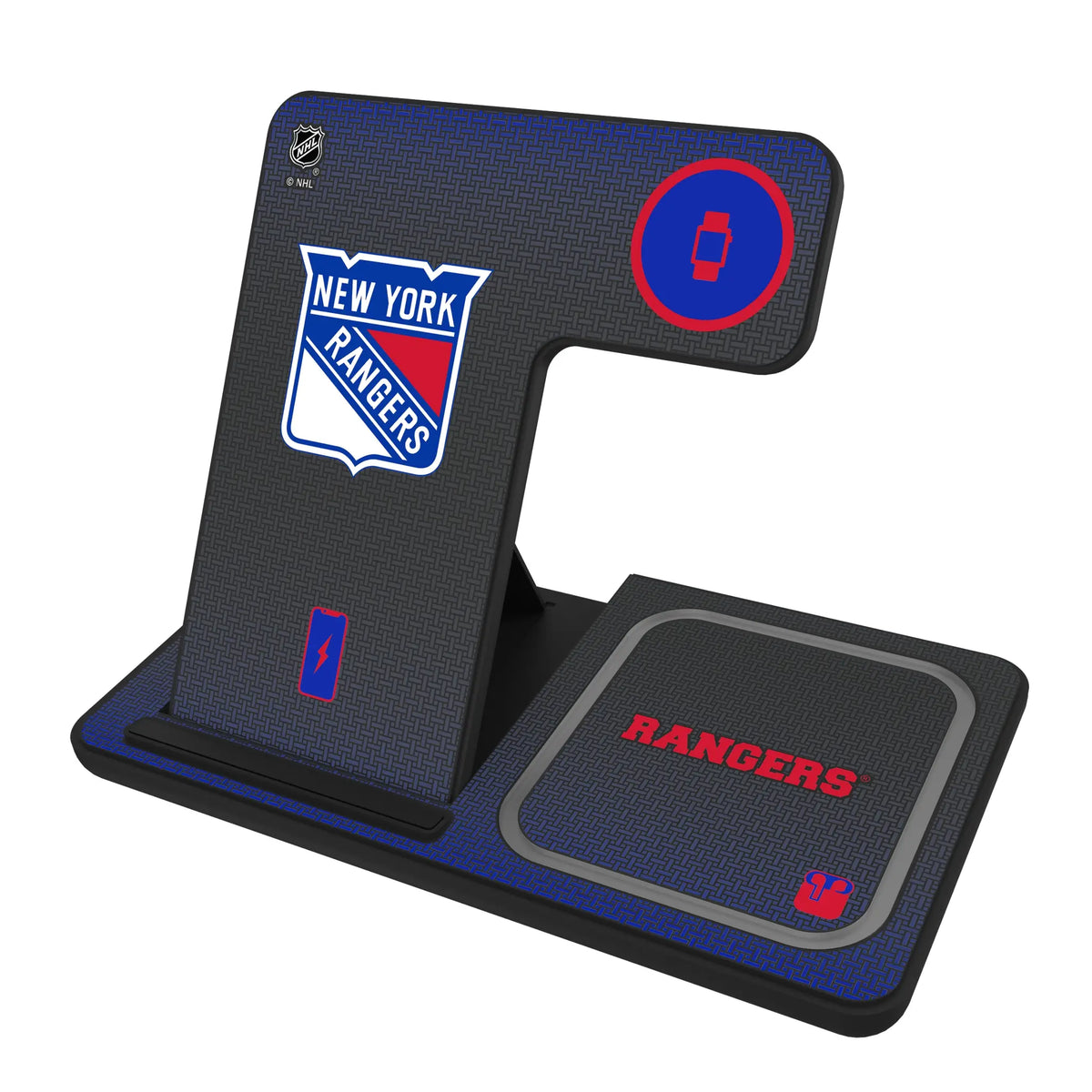 New York Rangers Linen 3 in 1 Charging Station