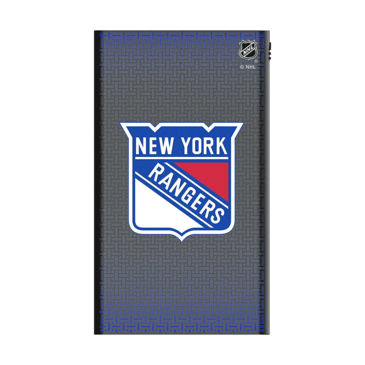 New York Rangers Linen 5000mAh Flat Power Bank