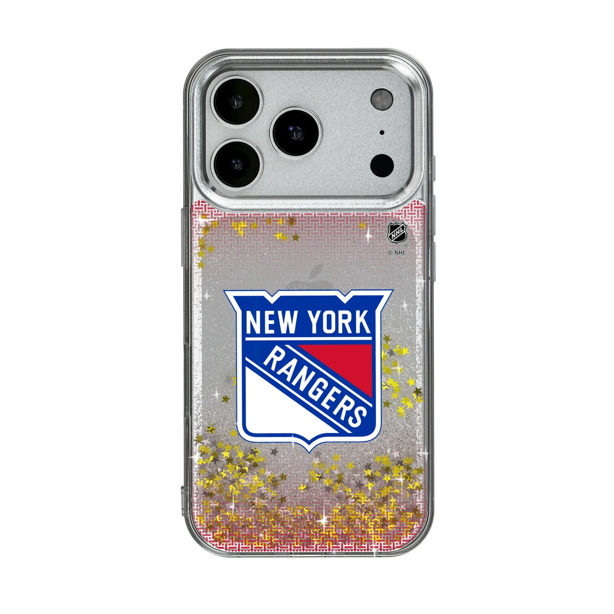 New York Rangers Linen iPhone Glitter Phone Case for Apple iPhone#Device_iPhone 17 Pro