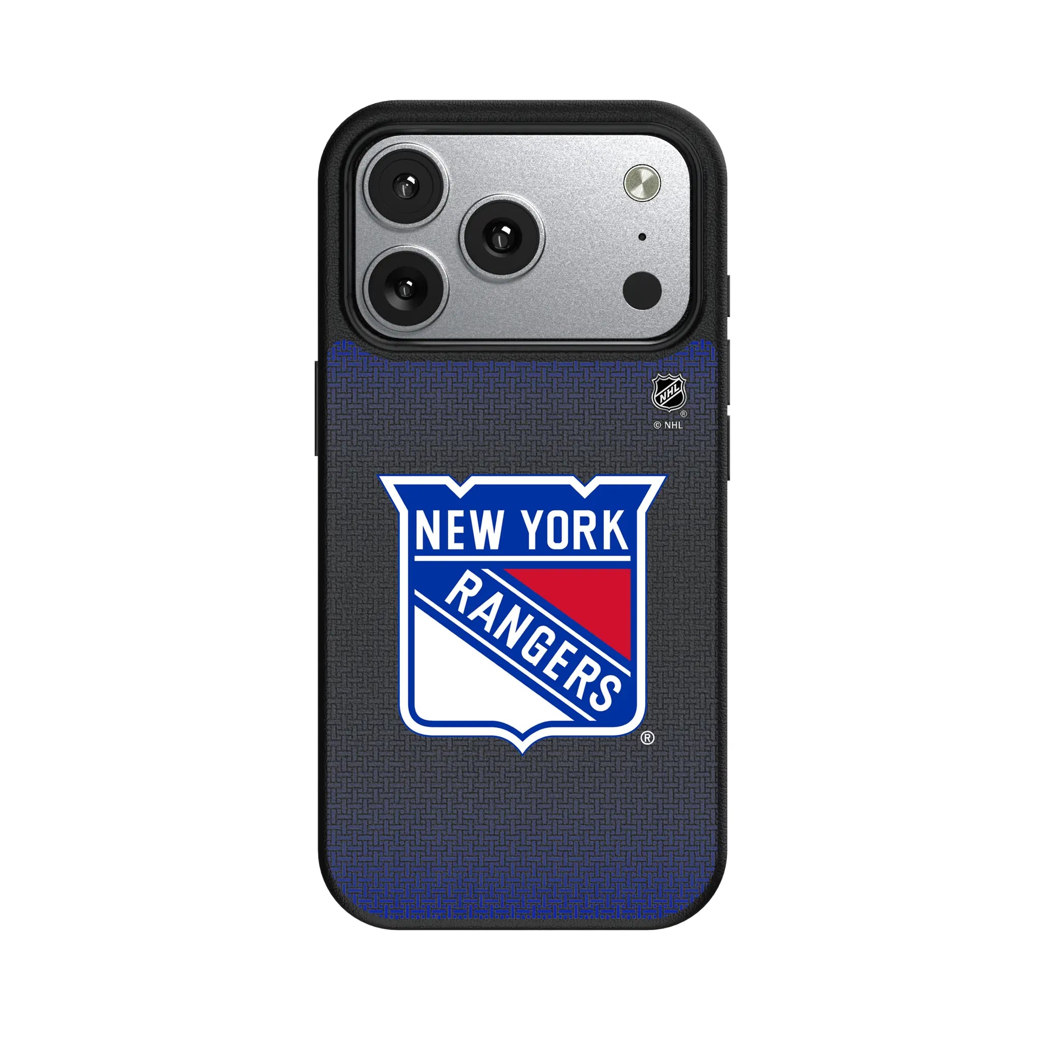 New York Rangers Linen iPhone MagSafe Compatible Phone Case for Apple iPhone#Device_iPhone 17 Pro