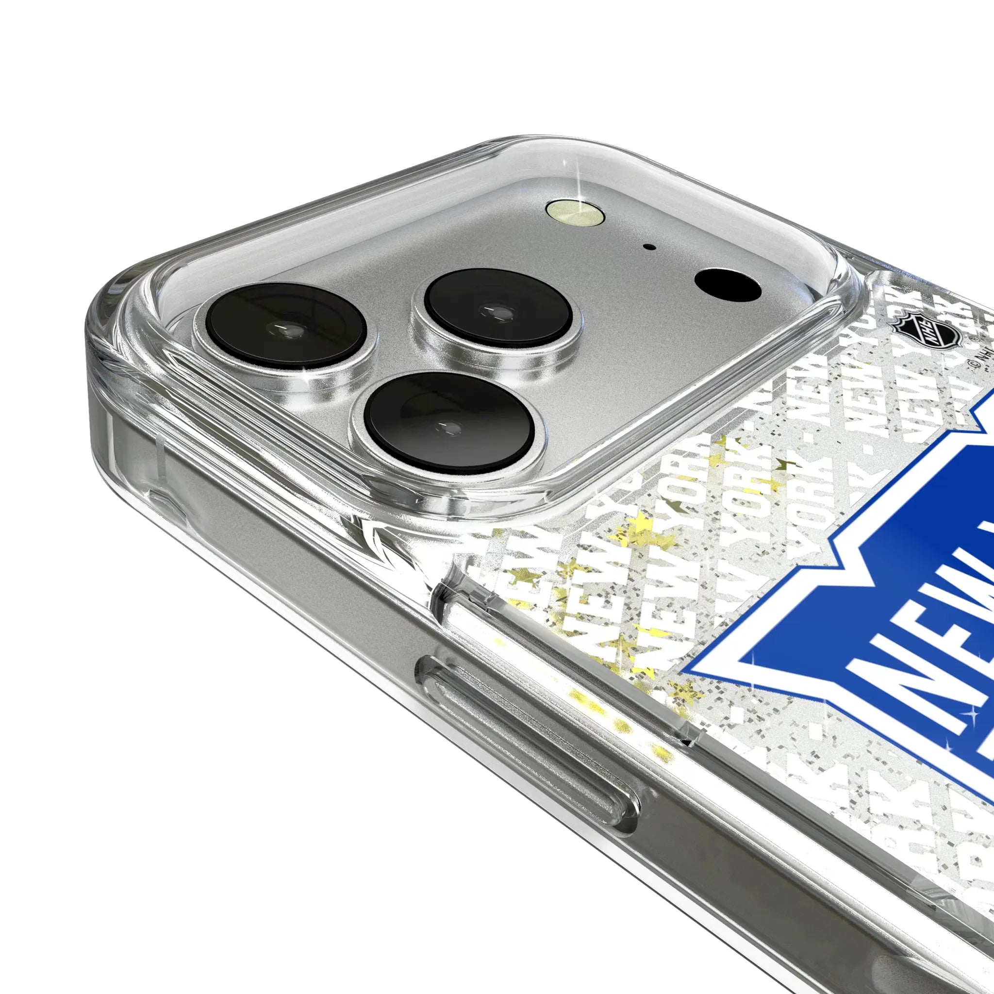 New York Rangers Personalized EndZone Plus iPhone Glitter Phone Case for Apple iPhone - Detail