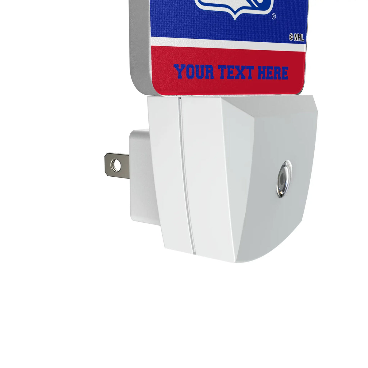 New York Rangers Personalized Endzone Solid Night Light 2-Pack - Detail