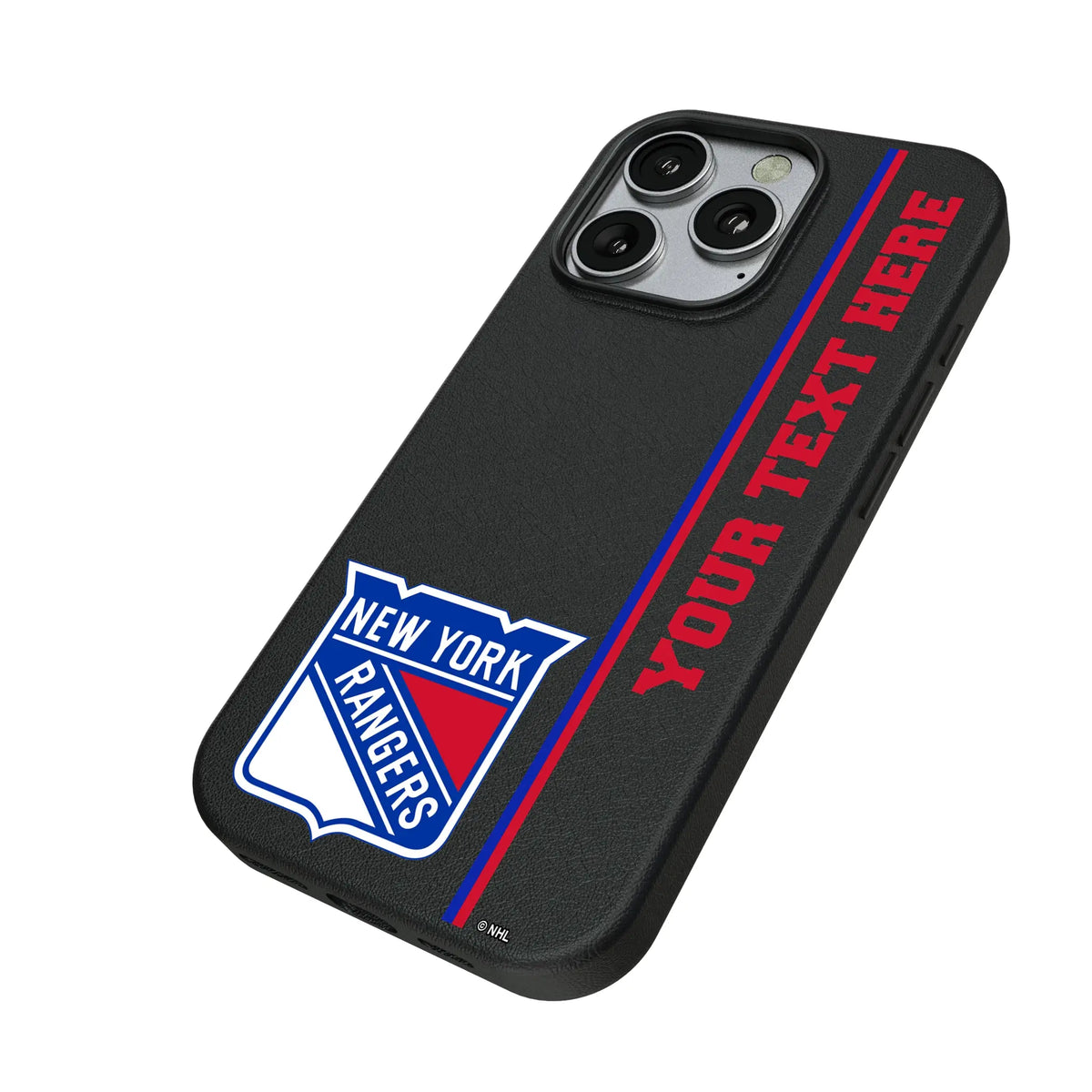 New York Rangers Personalized Sidebard iPhone MagSafe Compatible Phone Case for Apple iPhone - Isometric View#Device_iPhone 16 Pro