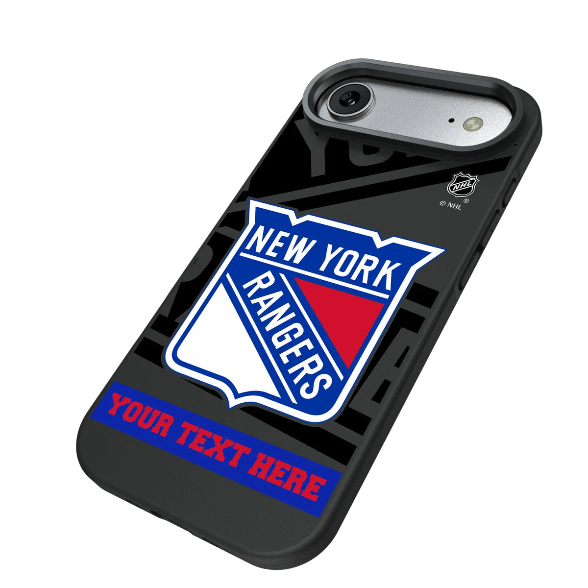New York Rangers Personalized Tilt iPhone Bump Phone Case for Apple iPhone - Isometric View#Device_iPhone Air
