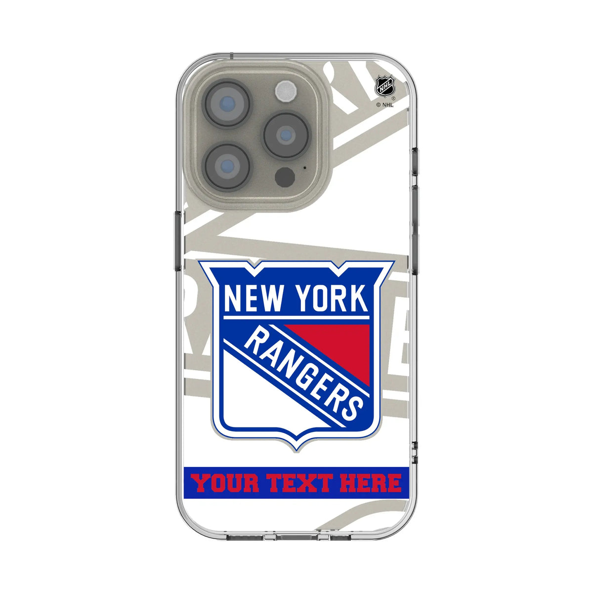 New York Rangers Personalized Tilt iPhone Clear Phone Case for Apple iPhone