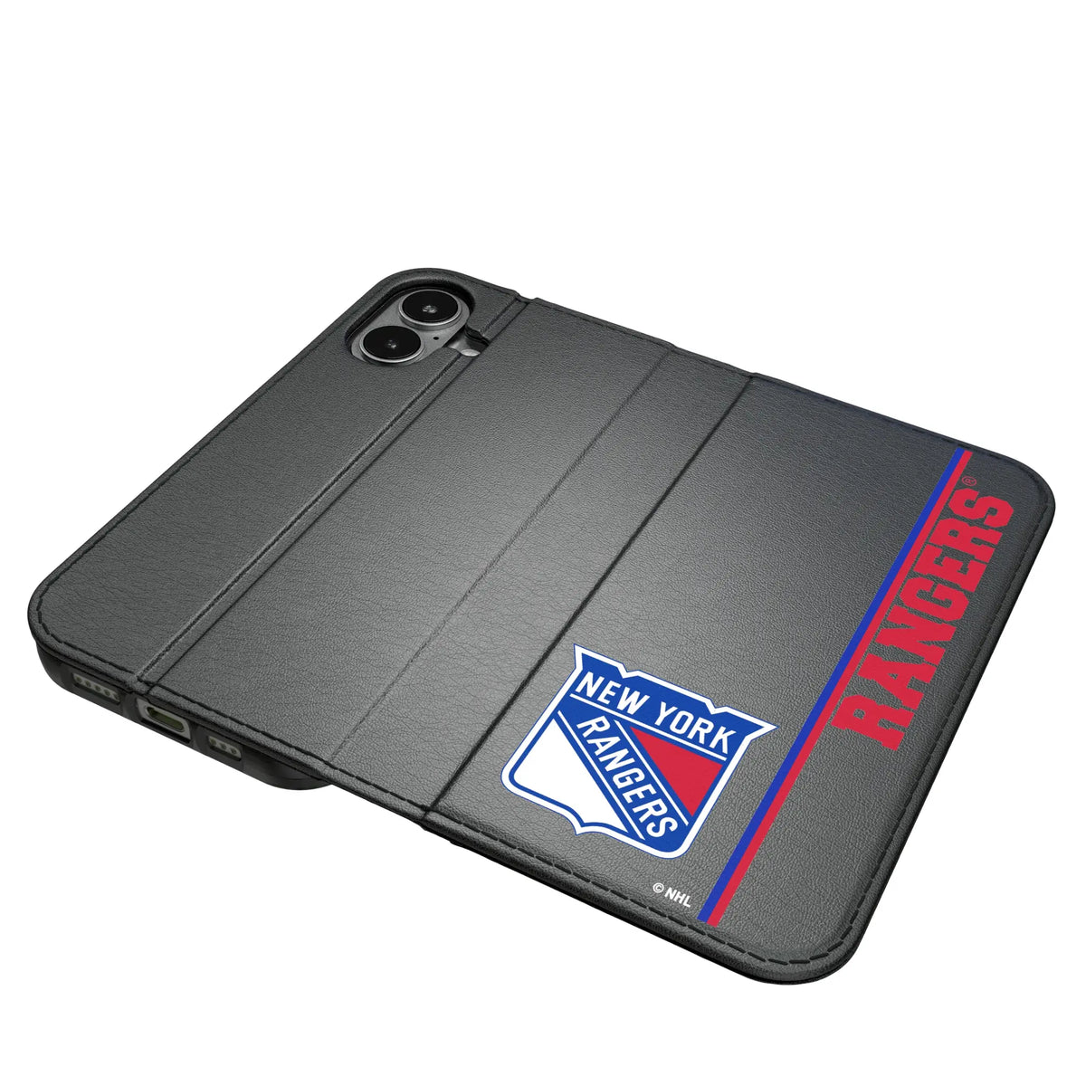 New York Rangers Sidebar iPhone Folio Phone Case for Apple iPhone#Device_iPhone 17