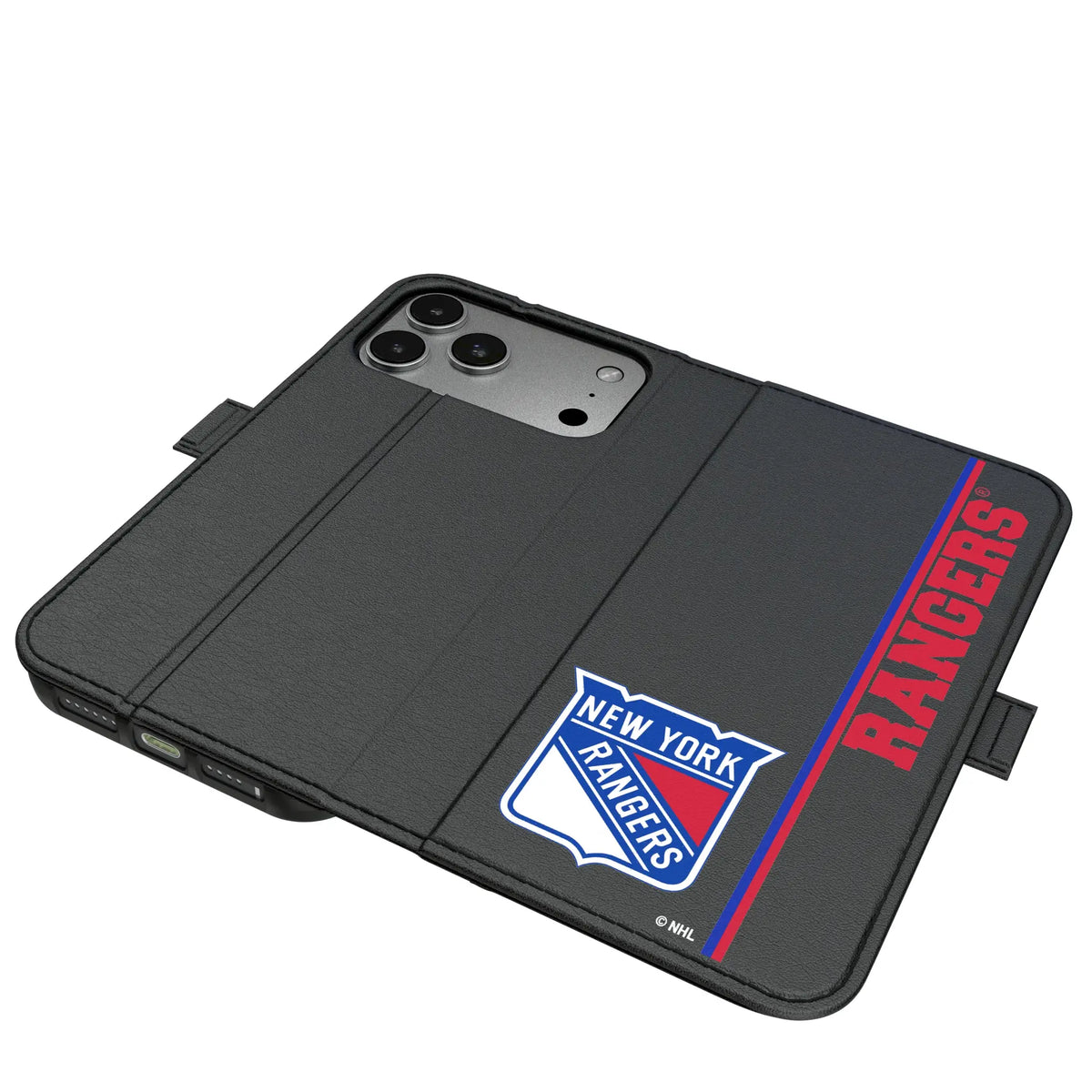 New York Rangers Sidebar iPhone Folio Phone Case for Apple iPhone#Device_iPhone 17 Pro Max