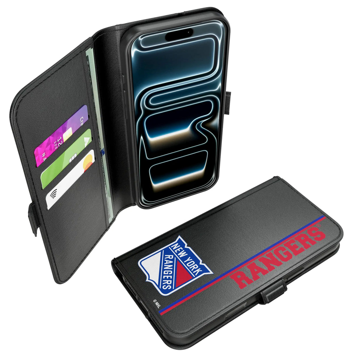 New York Rangers Sidebar iPhone Folio Phone Case for Apple iPhone#Device_iPhone 17 Pro Max